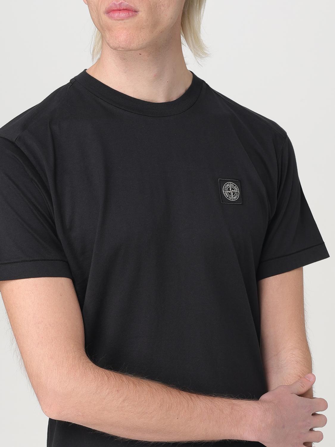 STONE ISLAND T-SHIRT: T-shirt men Stone Island, Black - Img 5