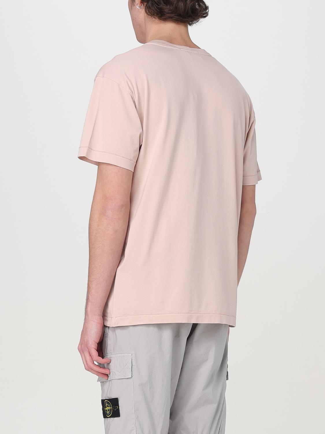 STONE ISLAND T-SHIRT: T-shirt men Stone Island, Pink - Img 2