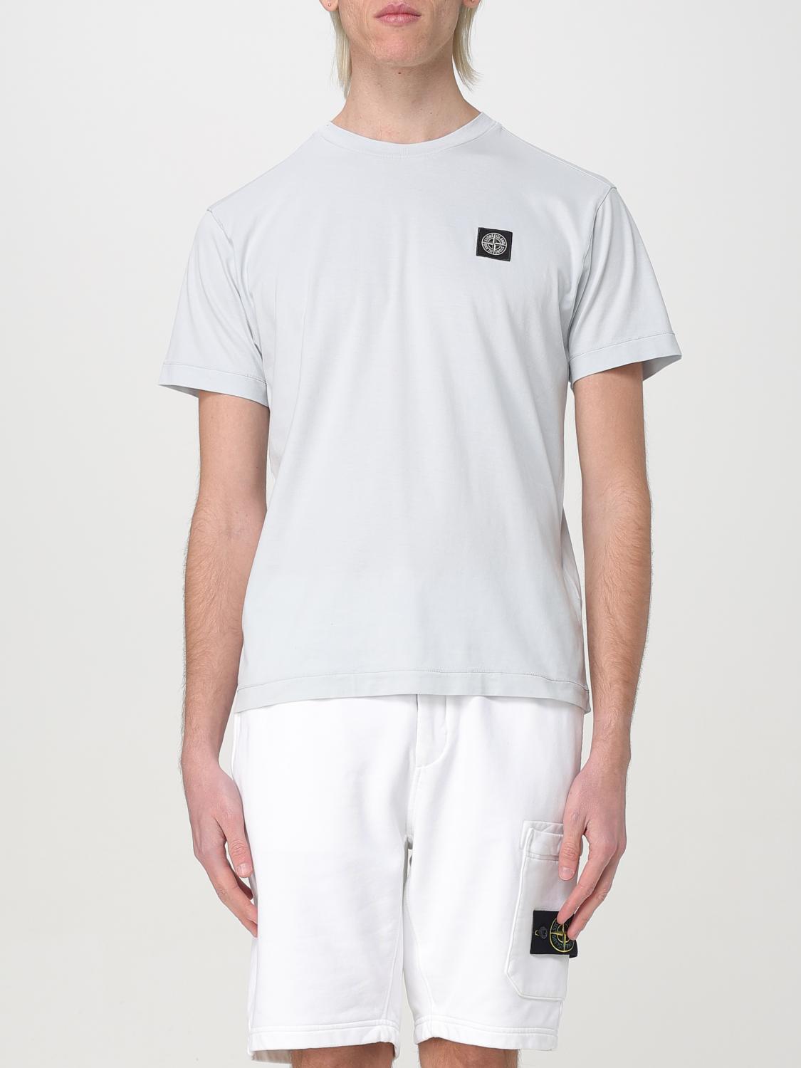 STONE ISLAND T-SHIRT: T-shirt men Stone Island, Gnawed Blue - Img 1