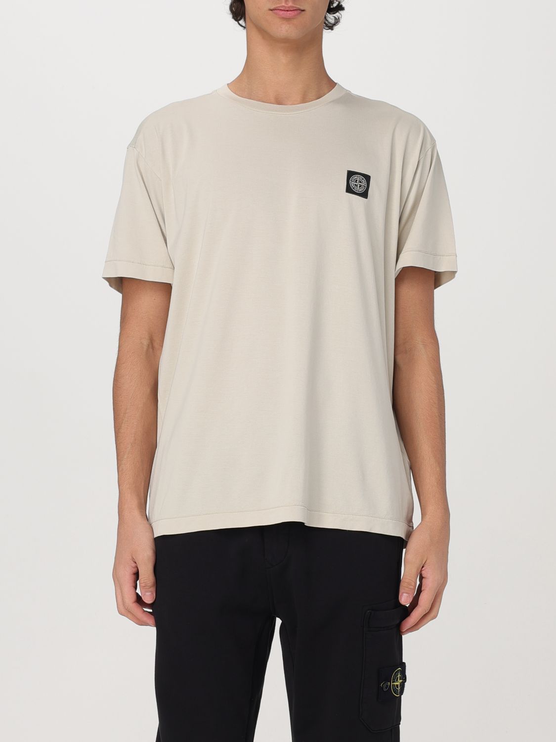 STONE ISLAND T-SHIRT: T-shirt men Stone Island, Beige - Img 1