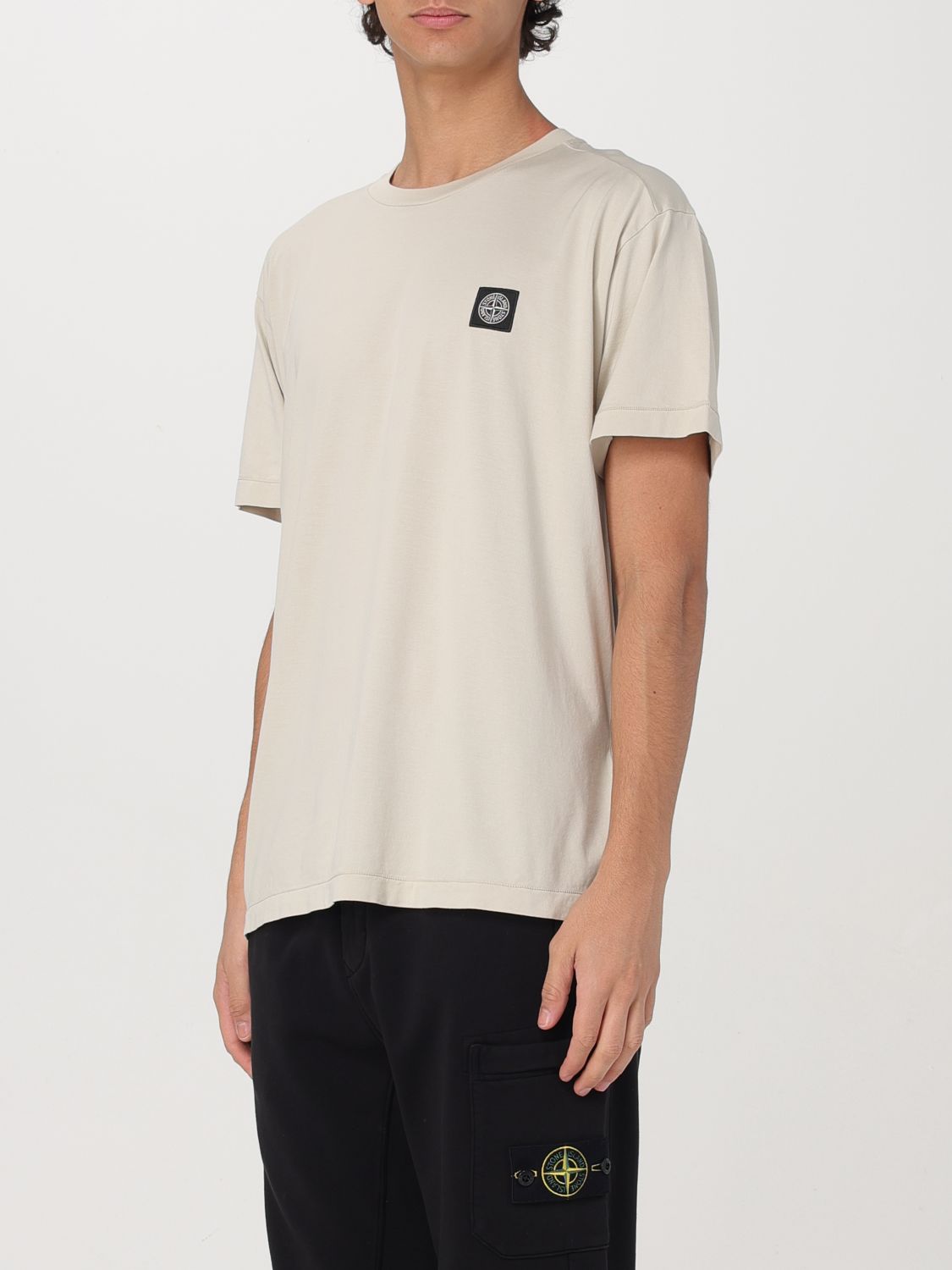 STONE ISLAND T-SHIRT: T-shirt men Stone Island, Beige - Img 4