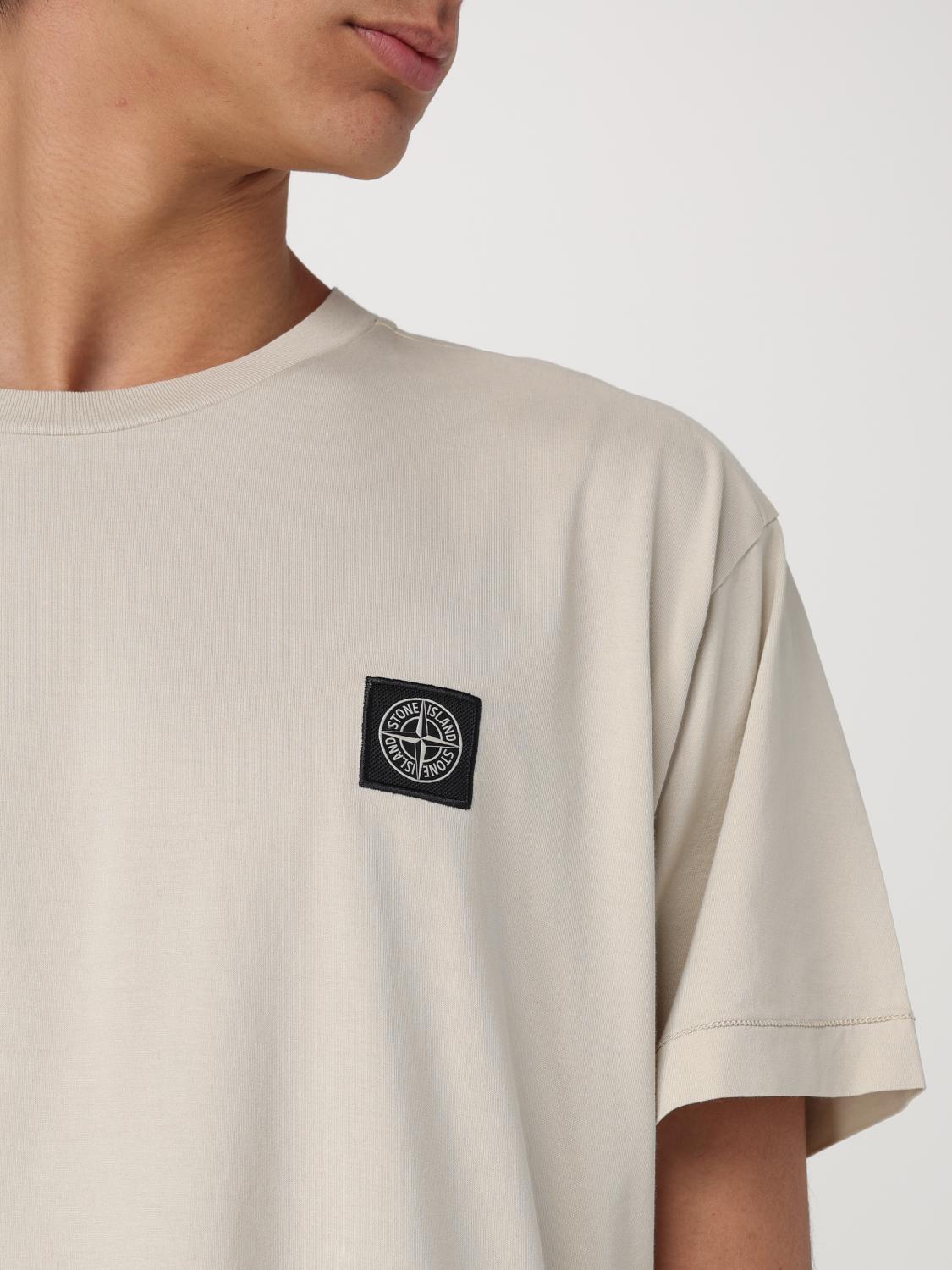 STONE ISLAND T-SHIRT: T-shirt men Stone Island, Beige - Img 5