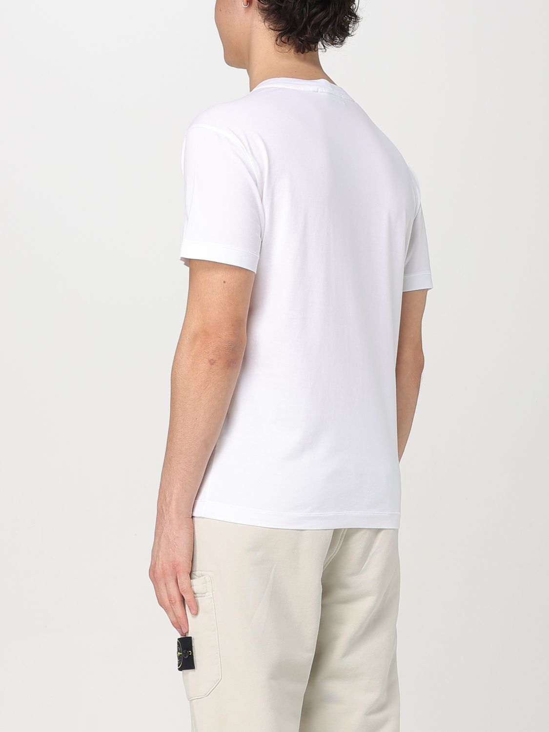 STONE ISLAND T-SHIRT: T-shirt men Stone Island, Ivory - Img 3