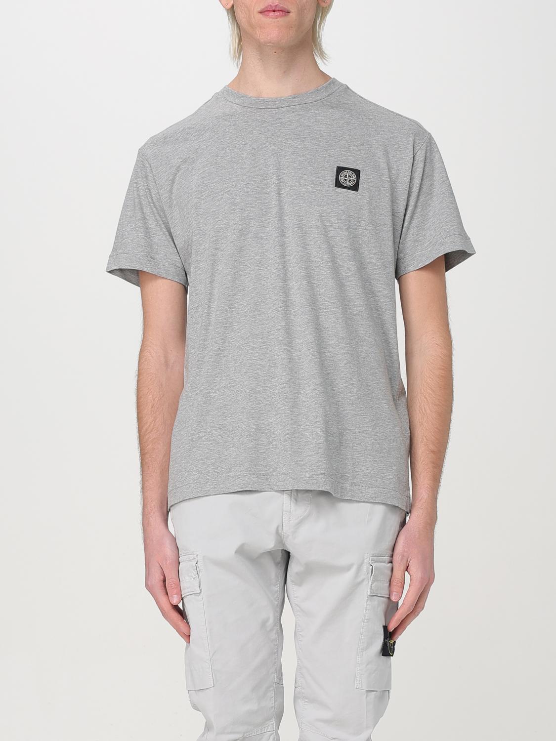 STONE ISLAND T-SHIRT: T-shirt men Stone Island, Grey 1 - Img 1