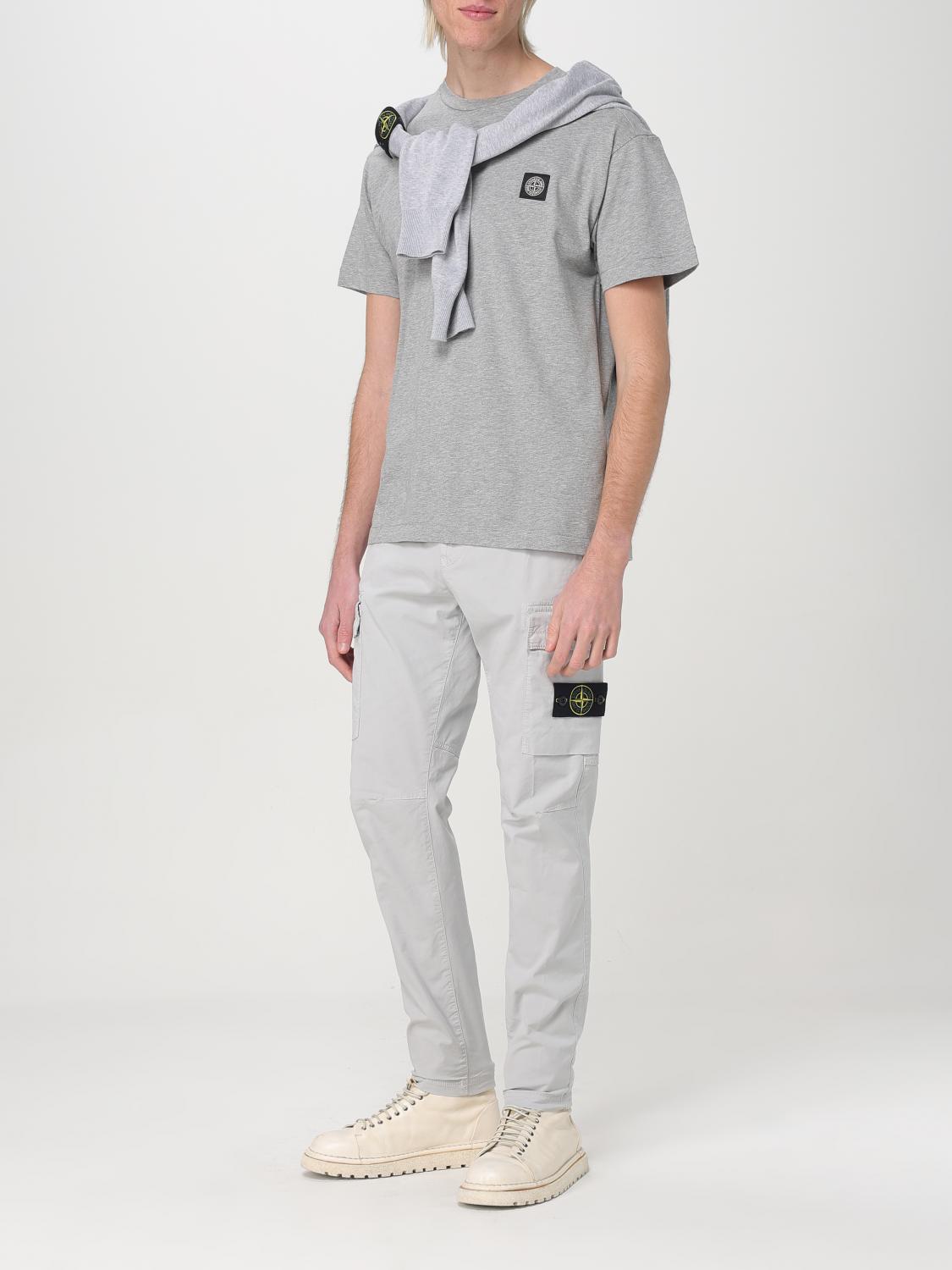 STONE ISLAND T-SHIRT: T-shirt men Stone Island, Grey 1 - Img 2