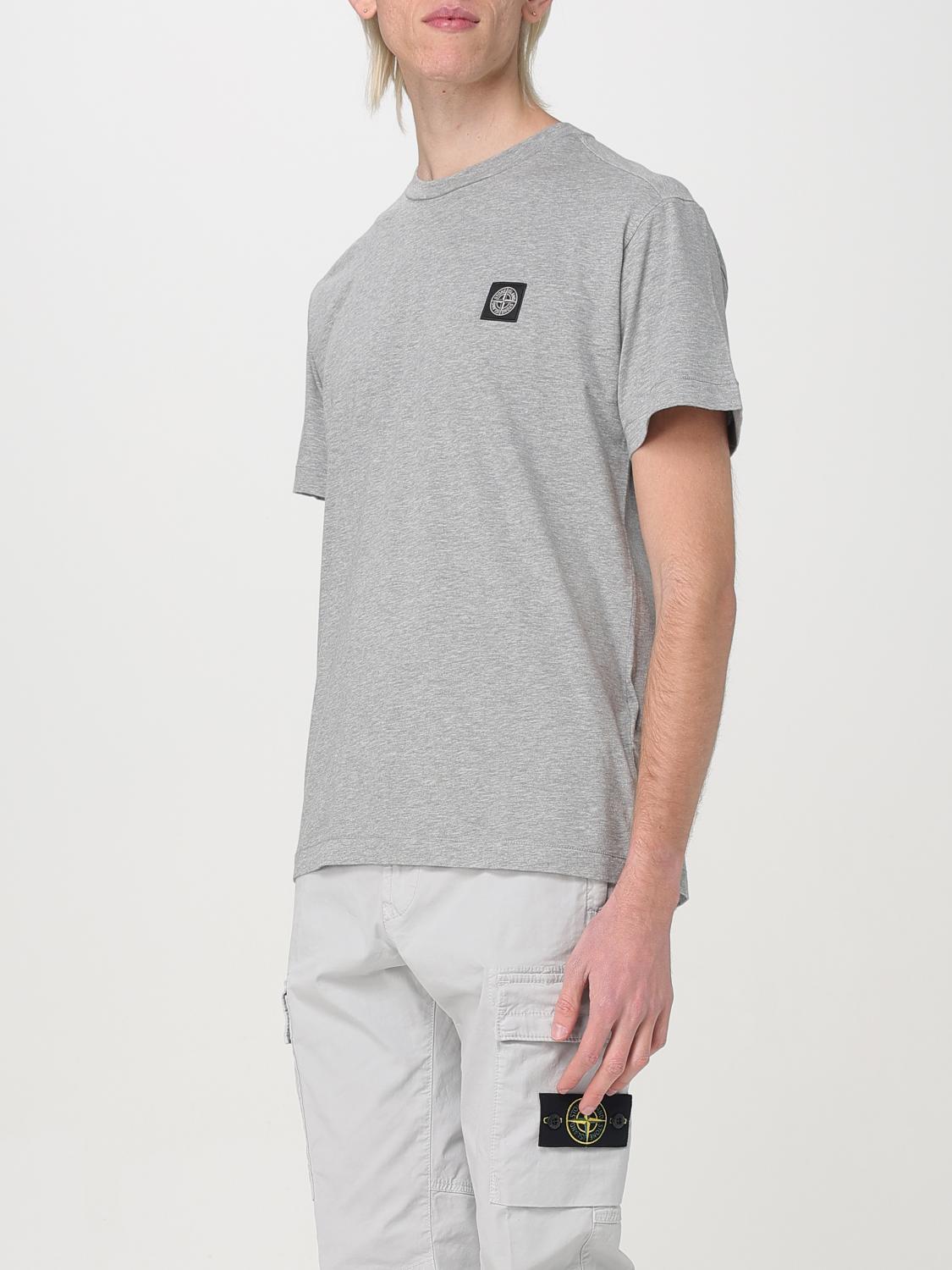 STONE ISLAND T-SHIRT: T-shirt men Stone Island, Grey 1 - Img 4