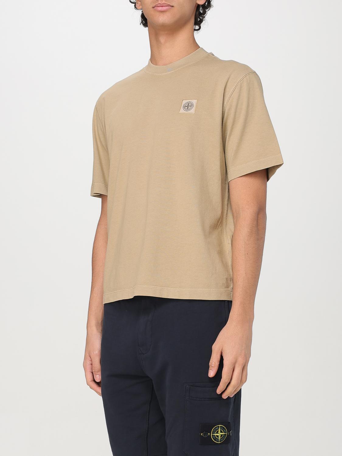 STONE ISLAND T-SHIRT: T-shirt men Stone Island, Beige - Img 3