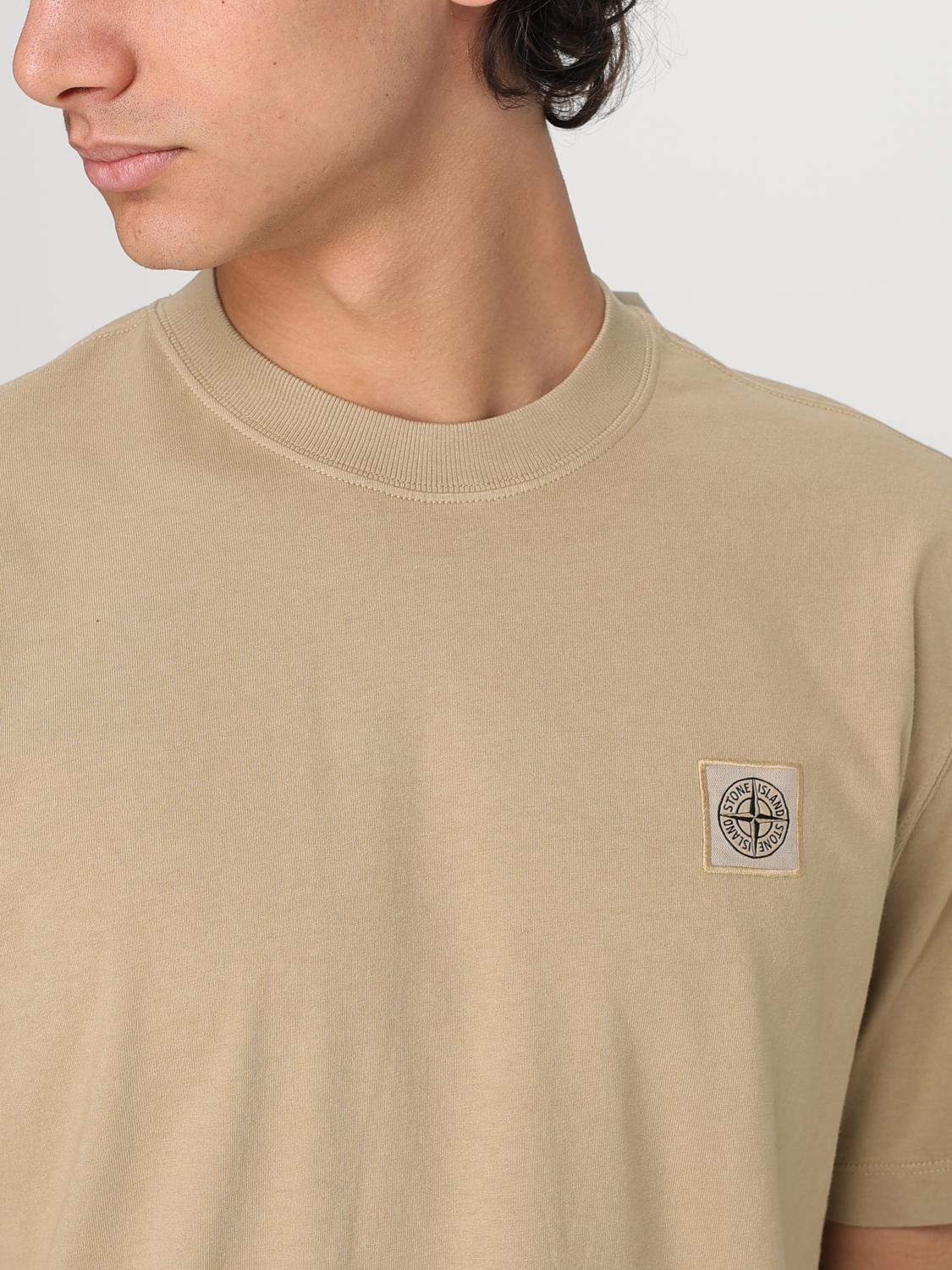 STONE ISLAND T-SHIRT: T-shirt men Stone Island, Beige - Img 4