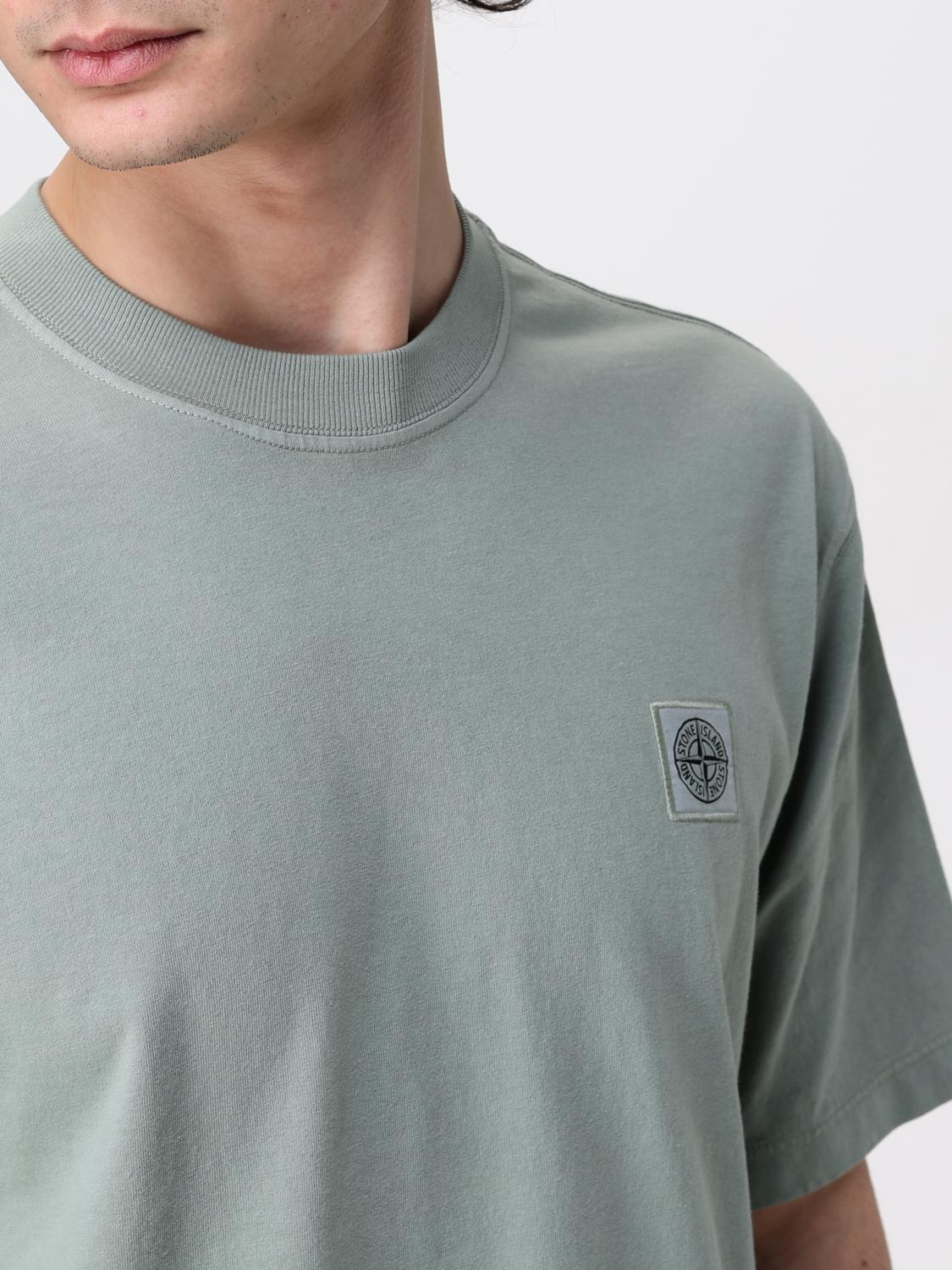 STONE ISLAND T-SHIRT: T-shirt men Stone Island, Sage - Img 5