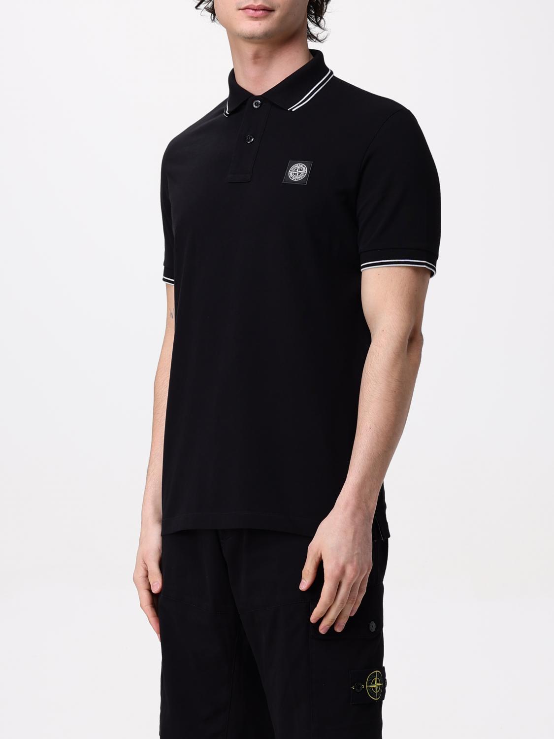 STONE ISLAND POLO: Polo homme Stone Island, Noir - Img 4