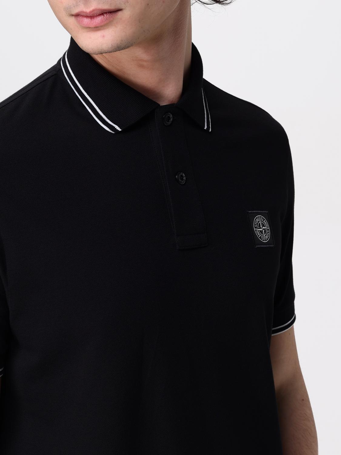 STONE ISLAND POLO: Polo homme Stone Island, Noir - Img 5