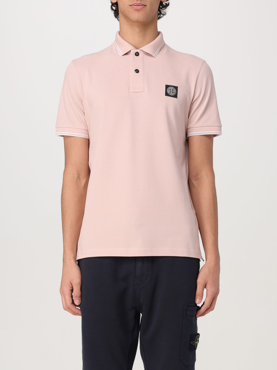 STONE ISLAND POLO: Polo homme Stone Island, Rose - Img 1