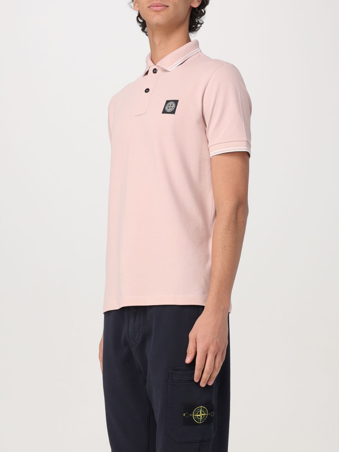 STONE ISLAND POLO: Polo homme Stone Island, Rose - Img 3