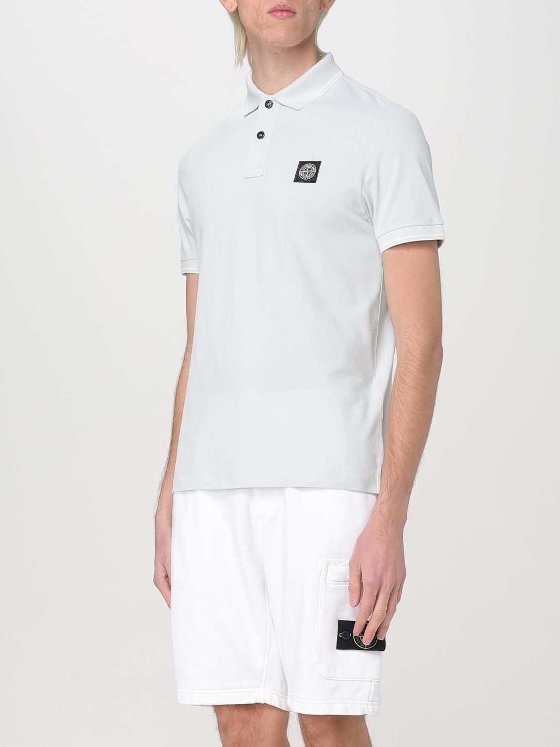 STONE ISLAND POLO: Polo homme Stone Island, Bleu Azur - Img 4