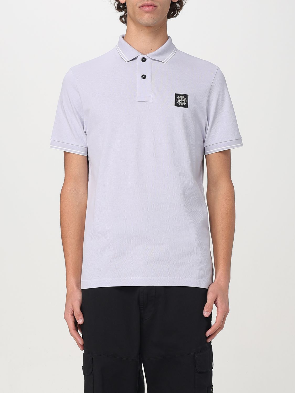 STONE ISLAND POLO: Polo herren Stone Island, Violett - Img 1