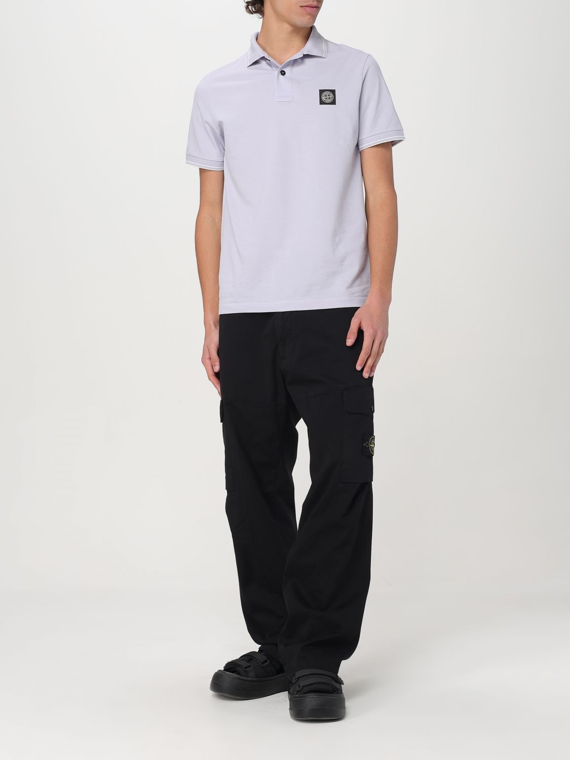 STONE ISLAND POLO: Polo herren Stone Island, Violett - Img 2