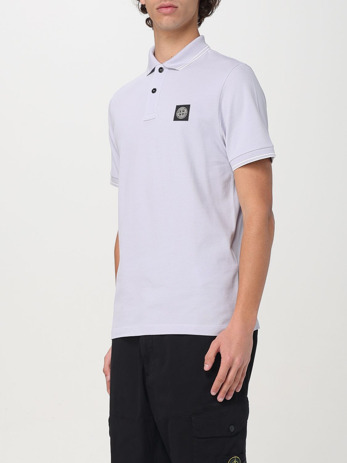 STONE ISLAND POLO: Polo herren Stone Island, Violett - Img 4