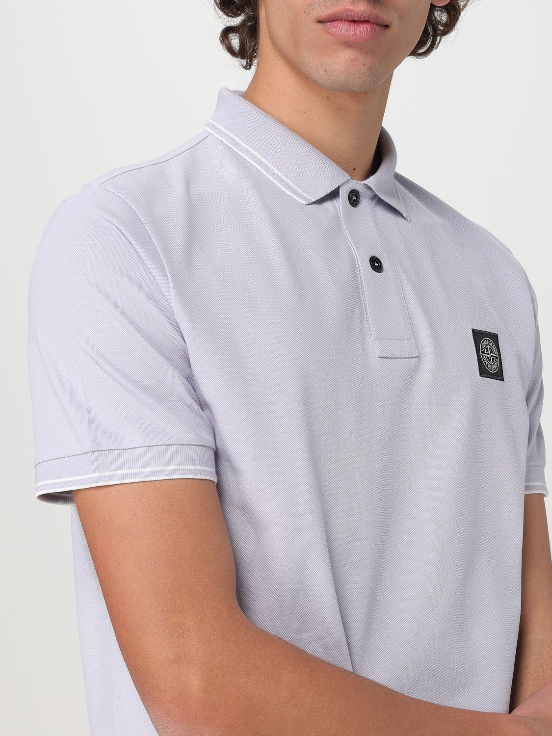 STONE ISLAND POLO: Polo herren Stone Island, Violett - Img 5