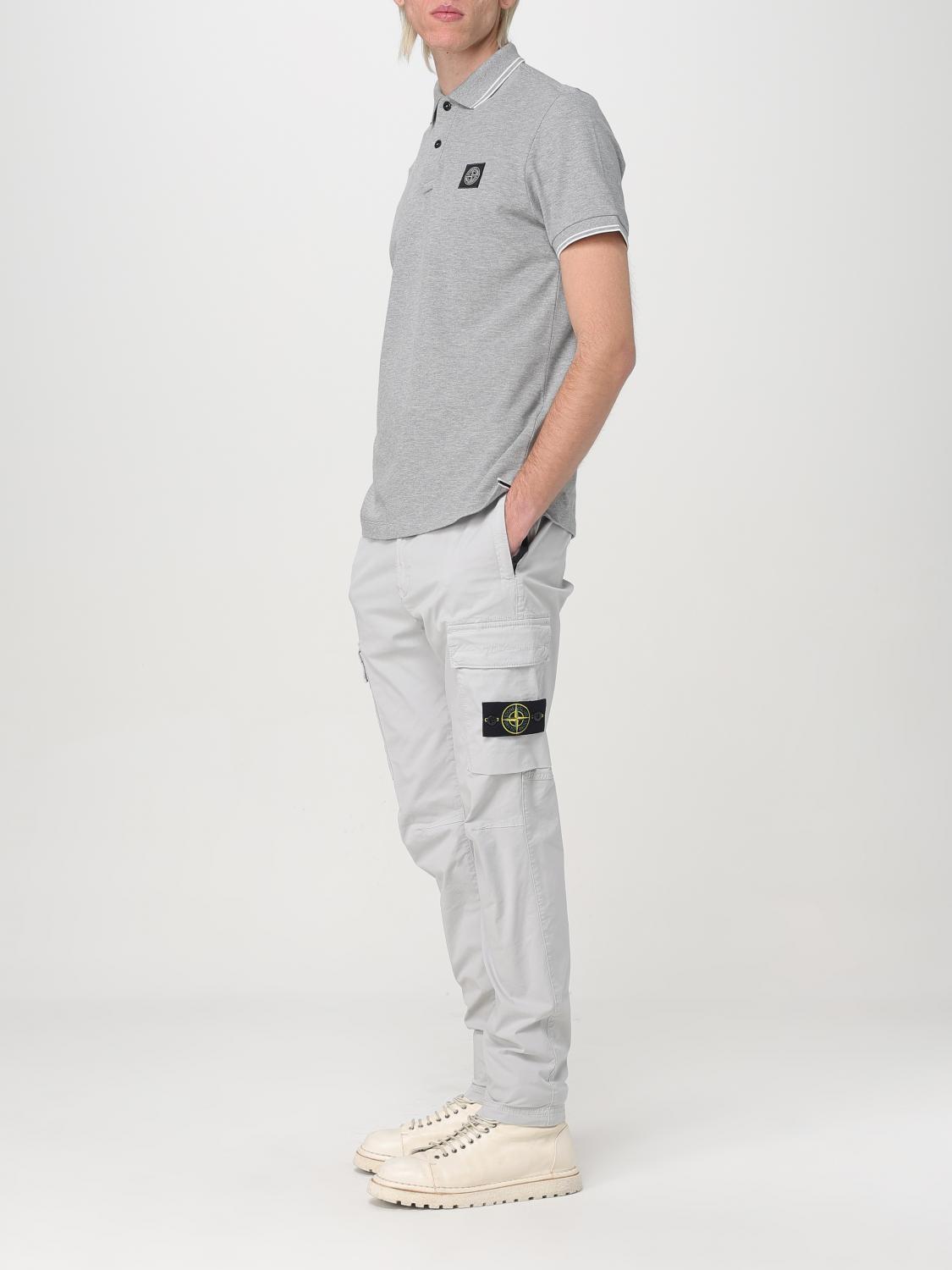 STONE ISLAND POLO SHIRT: Polo shirt men Stone Island, Grey - Img 2