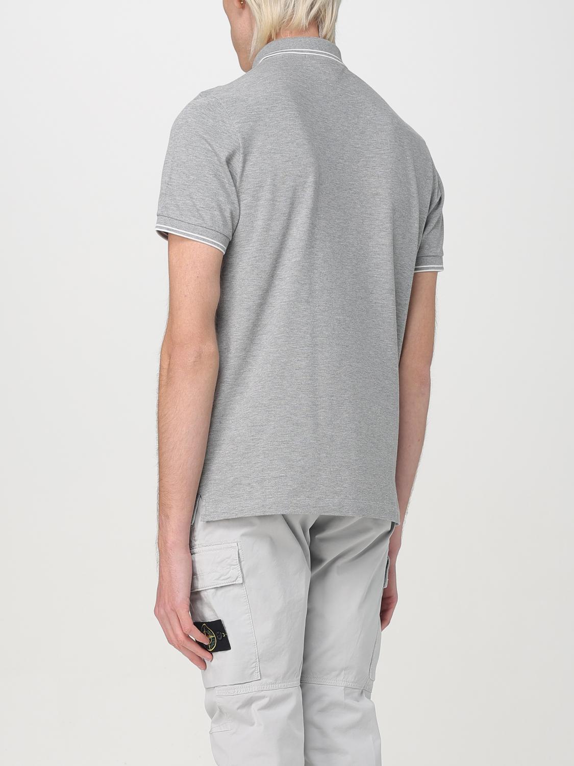 STONE ISLAND POLO SHIRT: Polo shirt men Stone Island, Grey - Img 3