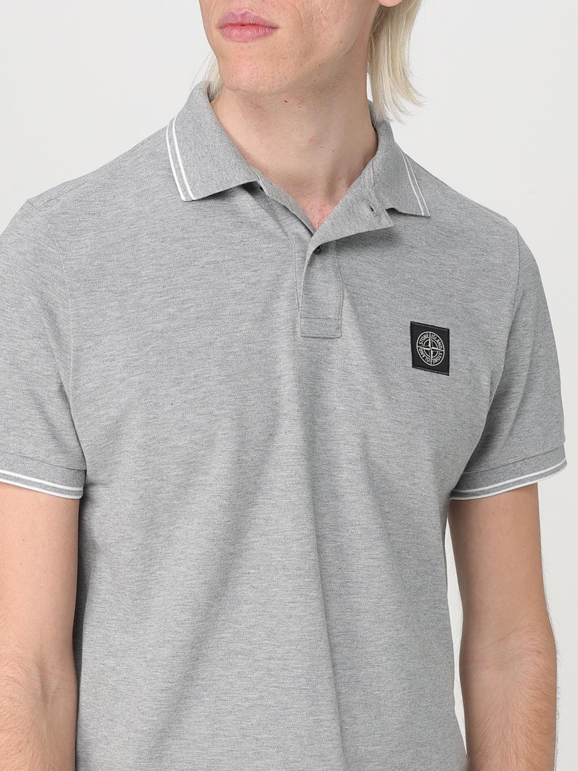 STONE ISLAND POLO SHIRT: Polo shirt men Stone Island, Grey - Img 5