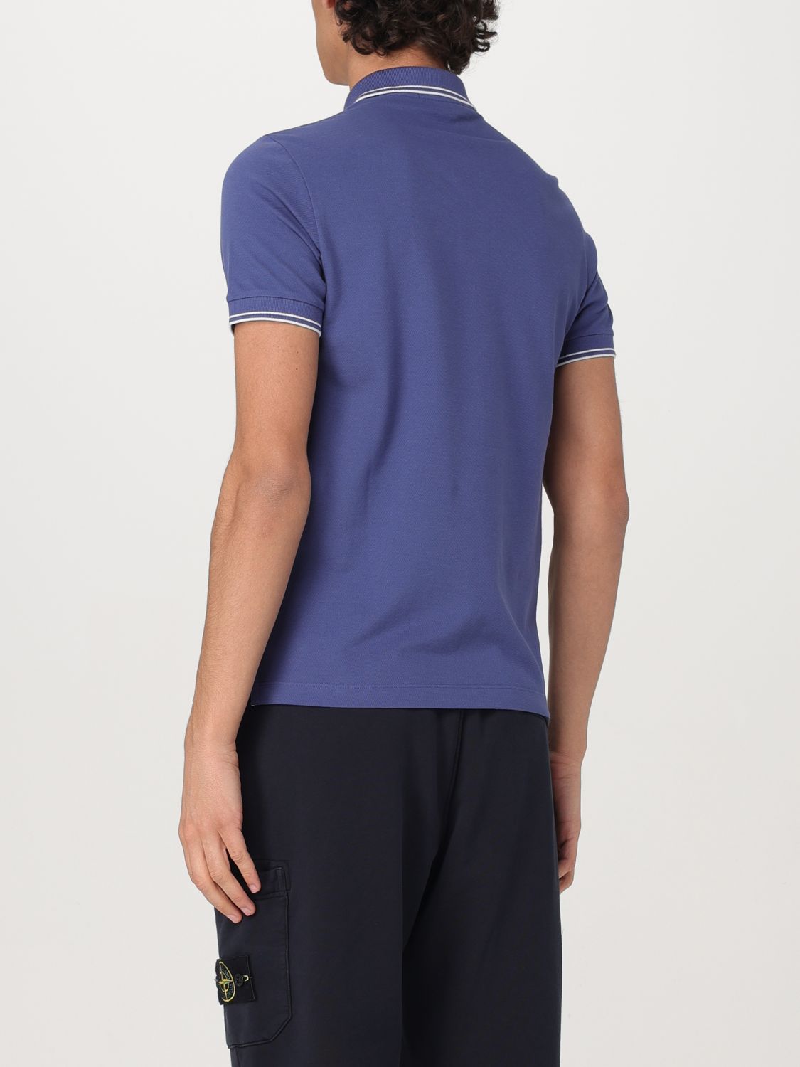 STONE ISLAND POLO SHIRT: Polo shirt men Stone Island, Navy - Img 2