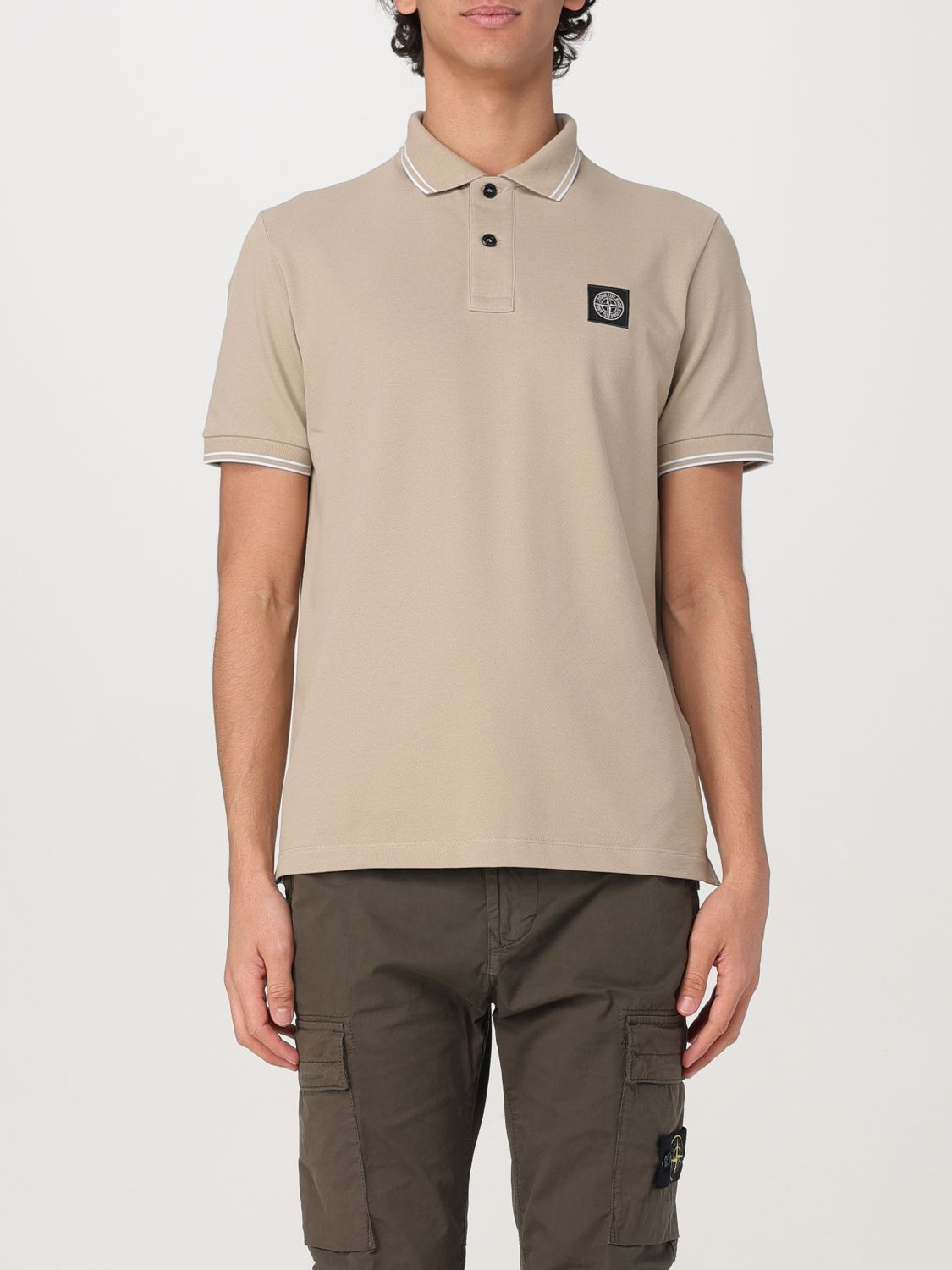 STONE ISLAND POLO: Polo homme Stone Island, Sable - Img 1