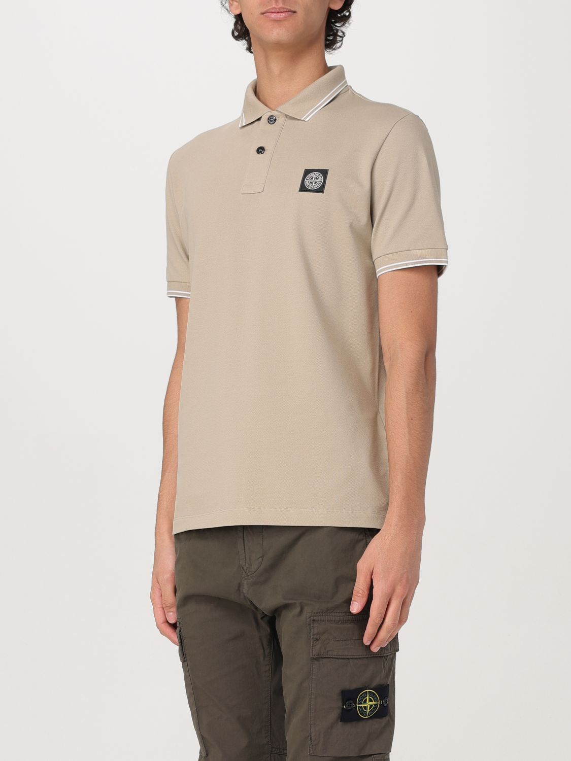 STONE ISLAND POLO: Polo homme Stone Island, Sable - Img 4