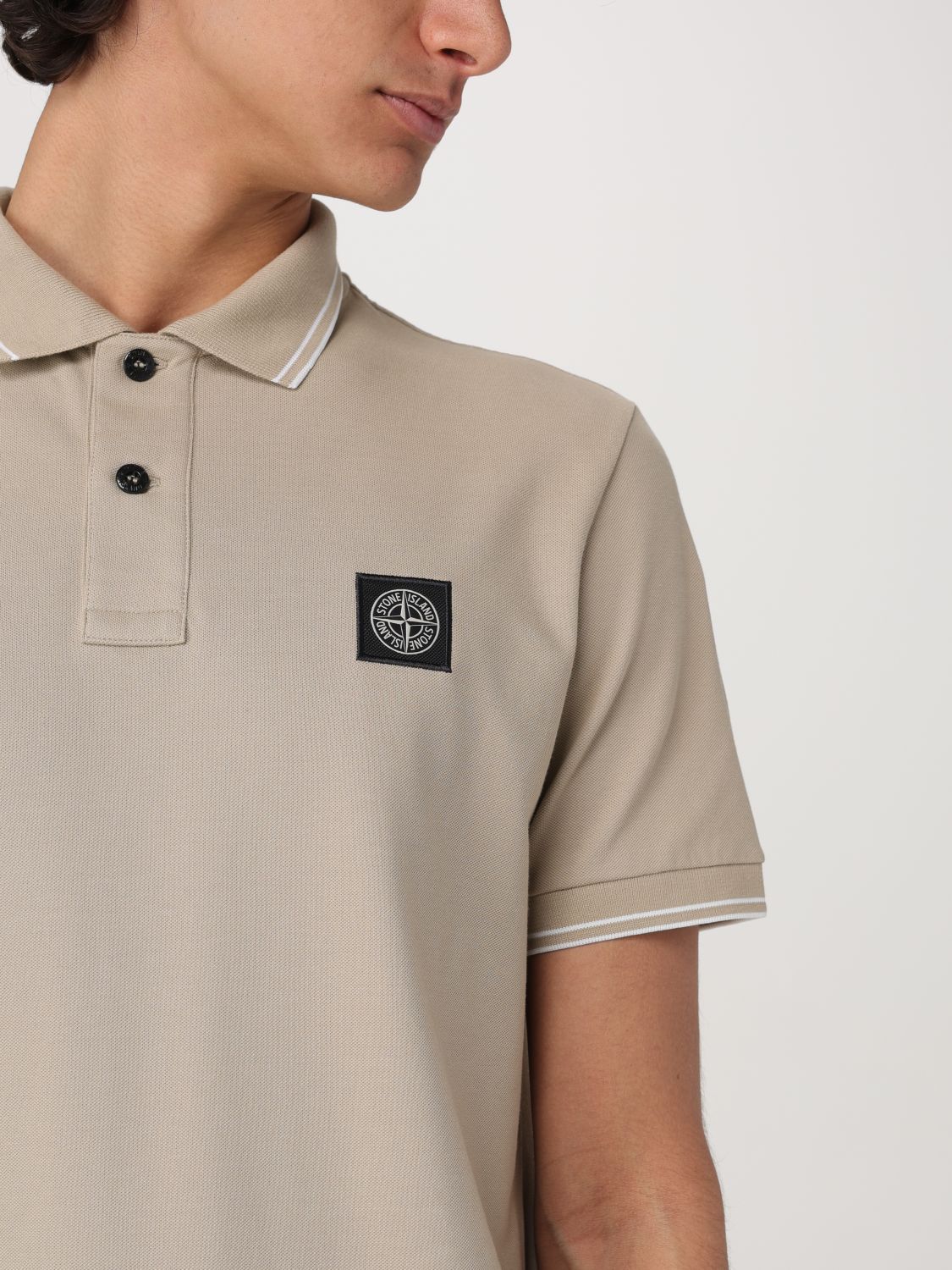 STONE ISLAND POLO: Polo homme Stone Island, Sable - Img 5