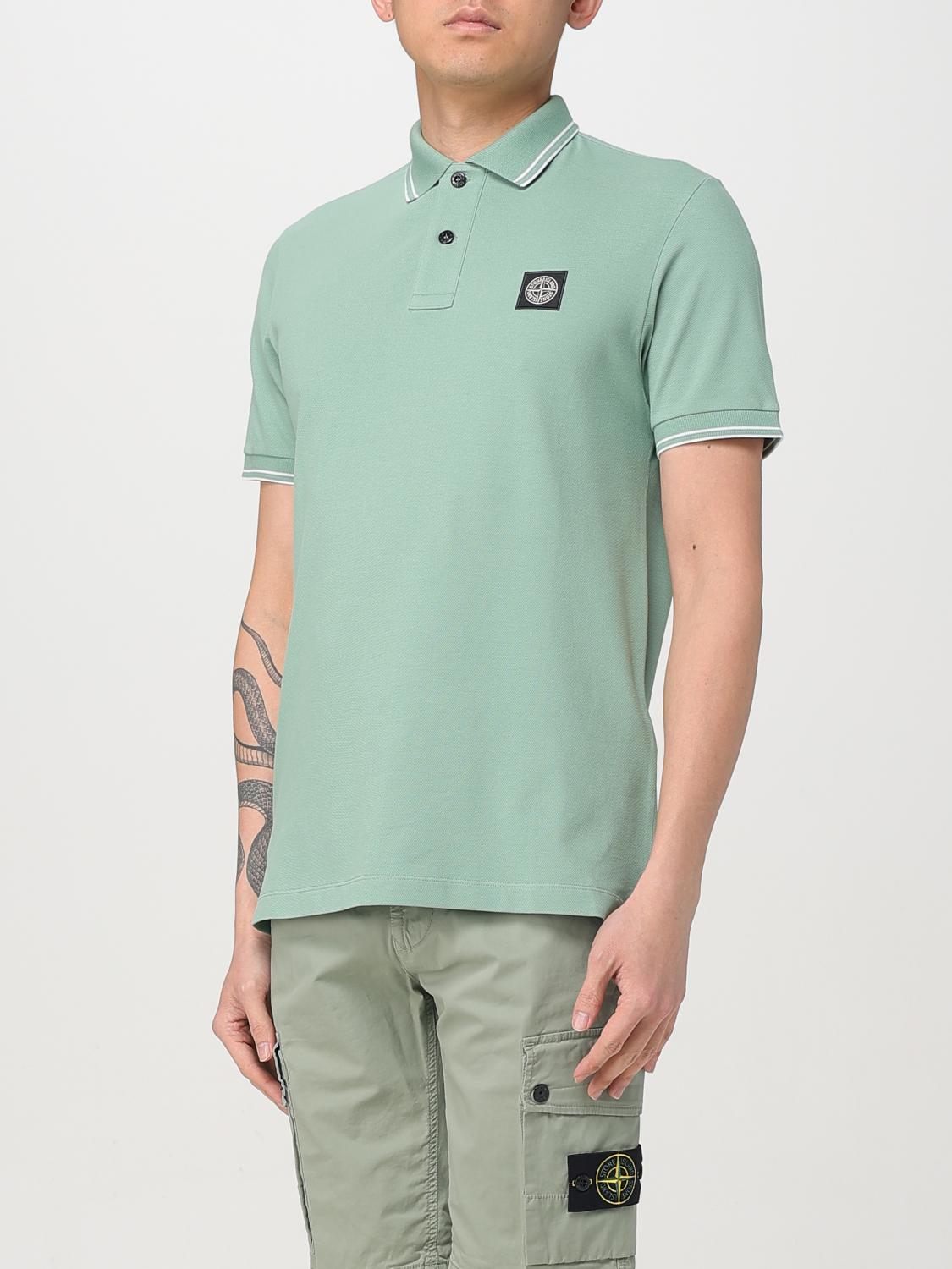 STONE ISLAND POLO: Polo homme Stone Island, Menthe - Img 3