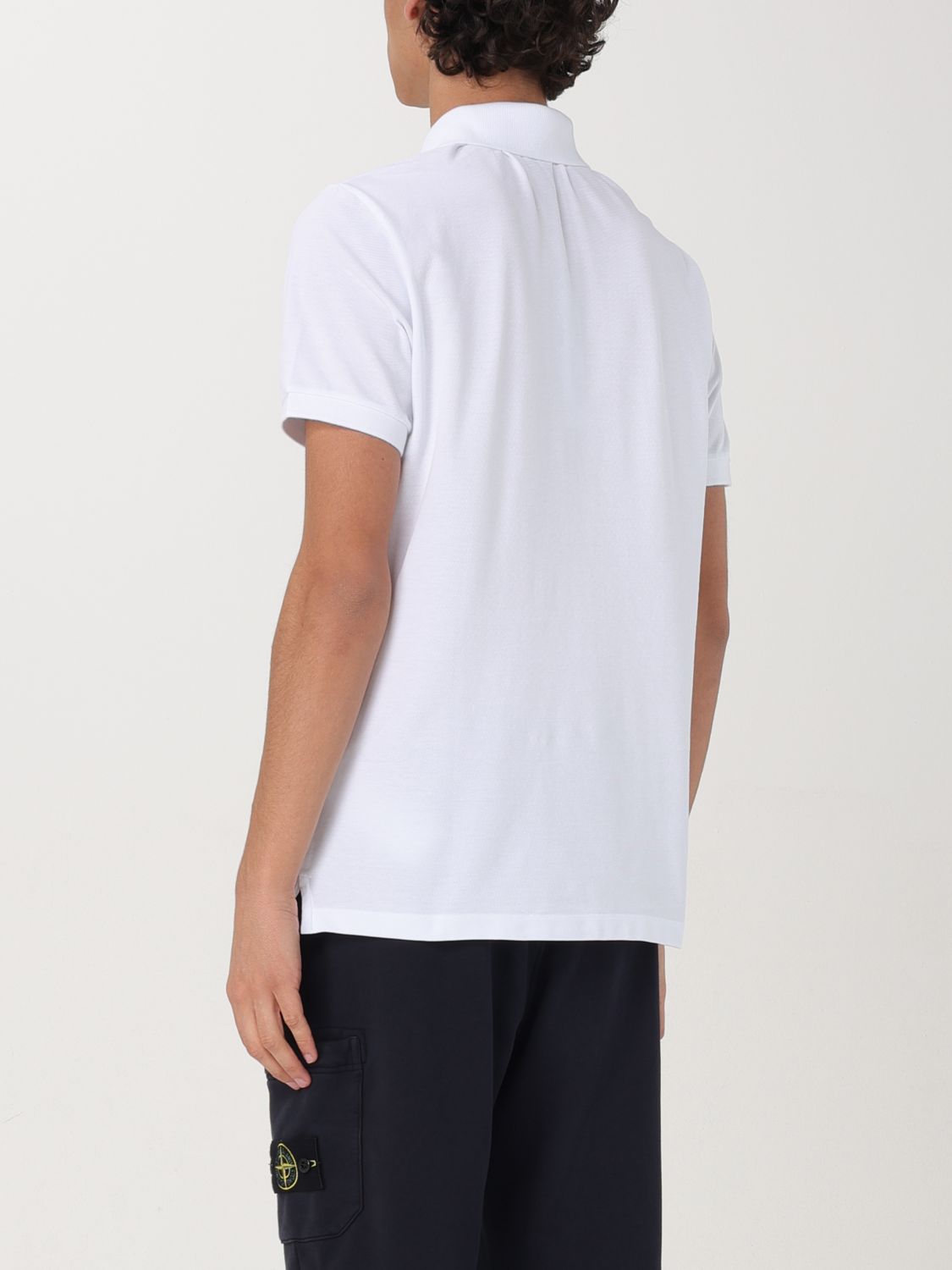 STONE ISLAND POLO: Polo homme Stone Island, Blanc - Img 3