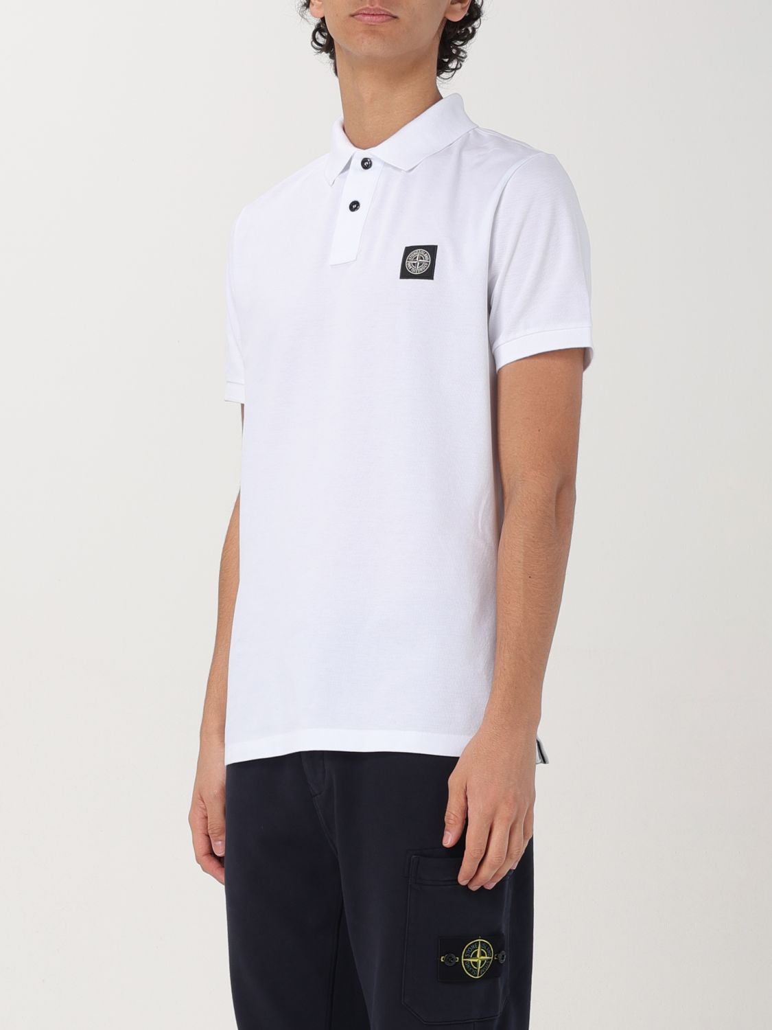 STONE ISLAND POLO: Polo homme Stone Island, Blanc - Img 4