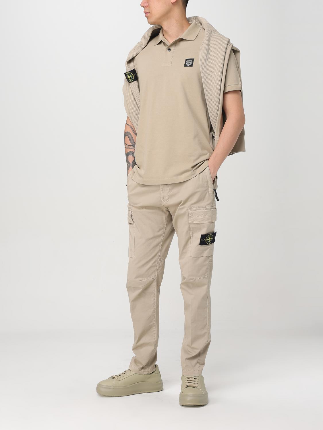 STONE ISLAND POLO: Polo homme Stone Island, Beige - Img 2