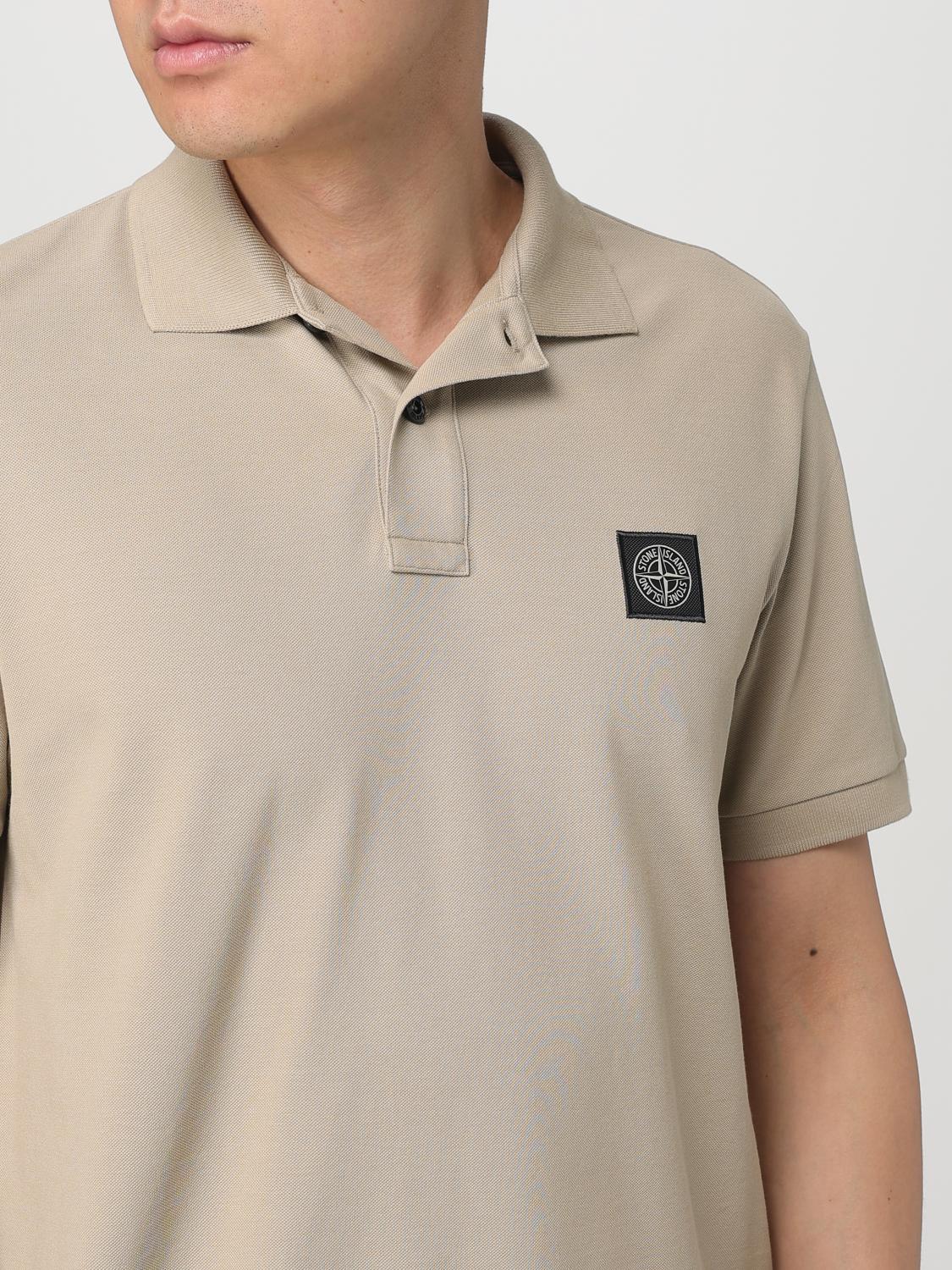 STONE ISLAND POLO: Polo homme Stone Island, Beige - Img 5