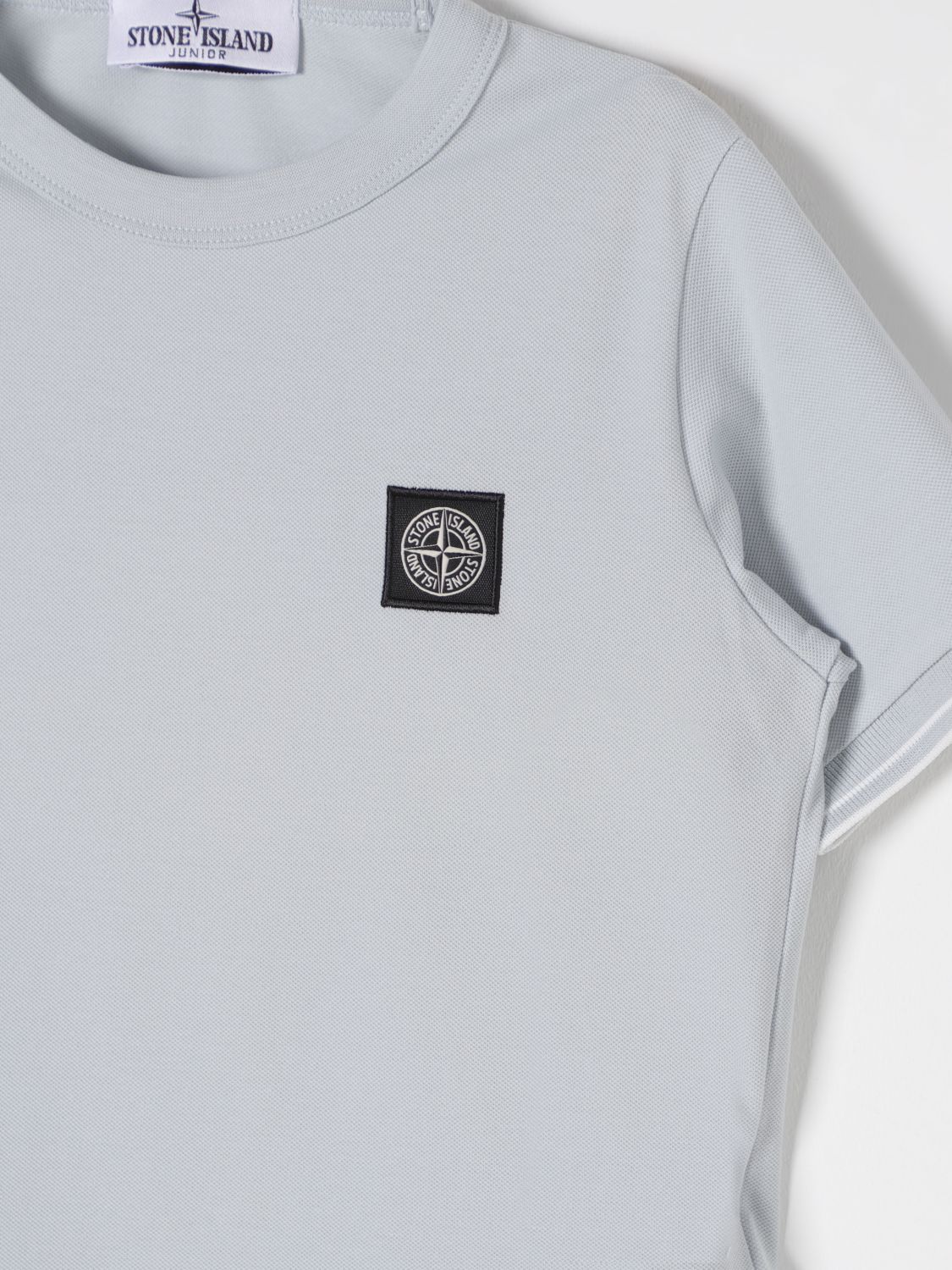 STONE ISLAND JUNIOR T-SHIRT: T-shirt kids Stone Island Junior, Gnawed Blue - Img 3