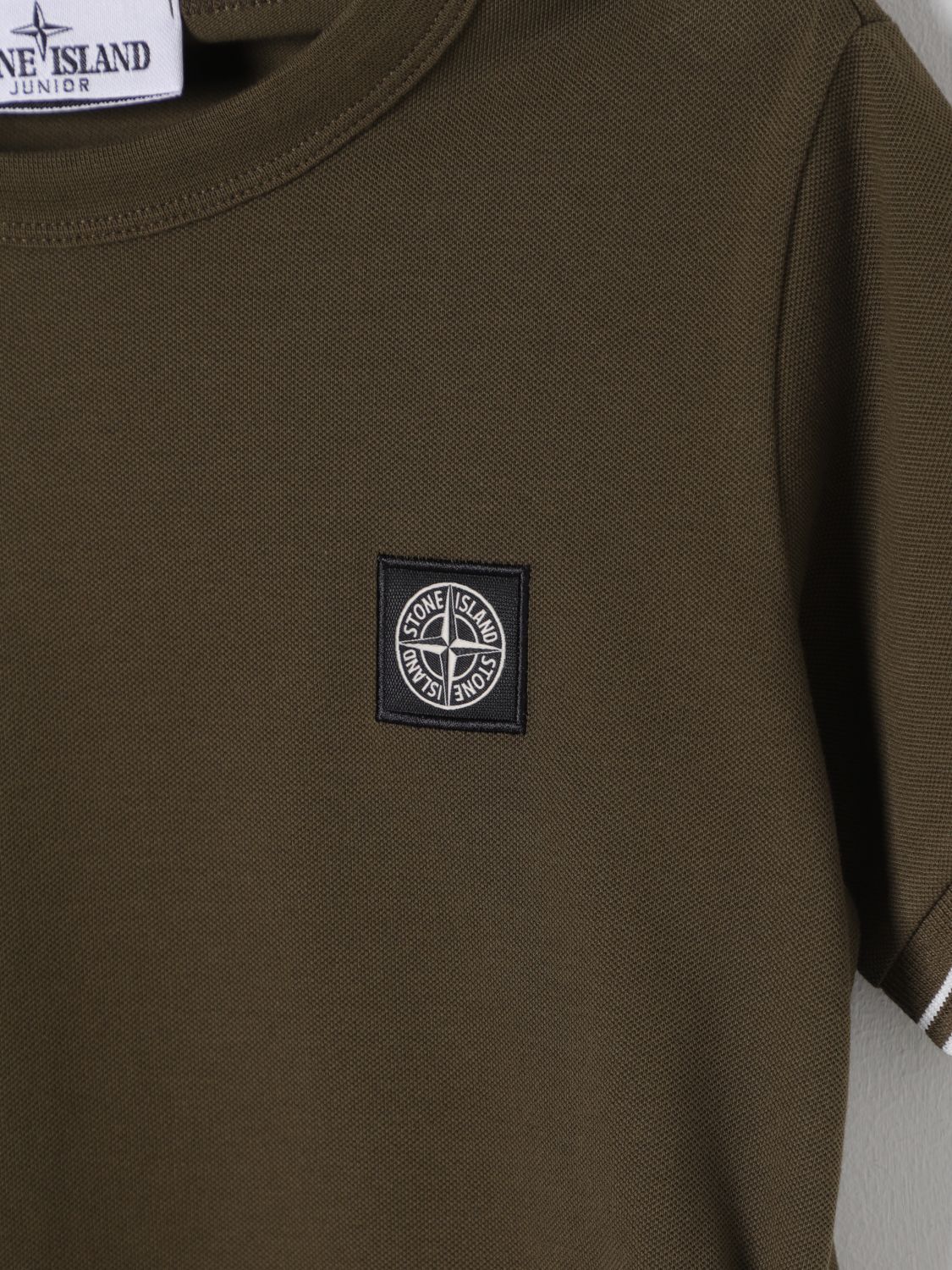 STONE ISLAND JUNIOR T-SHIRT: T-shirt kids Stone Island Junior, Military - Img 3