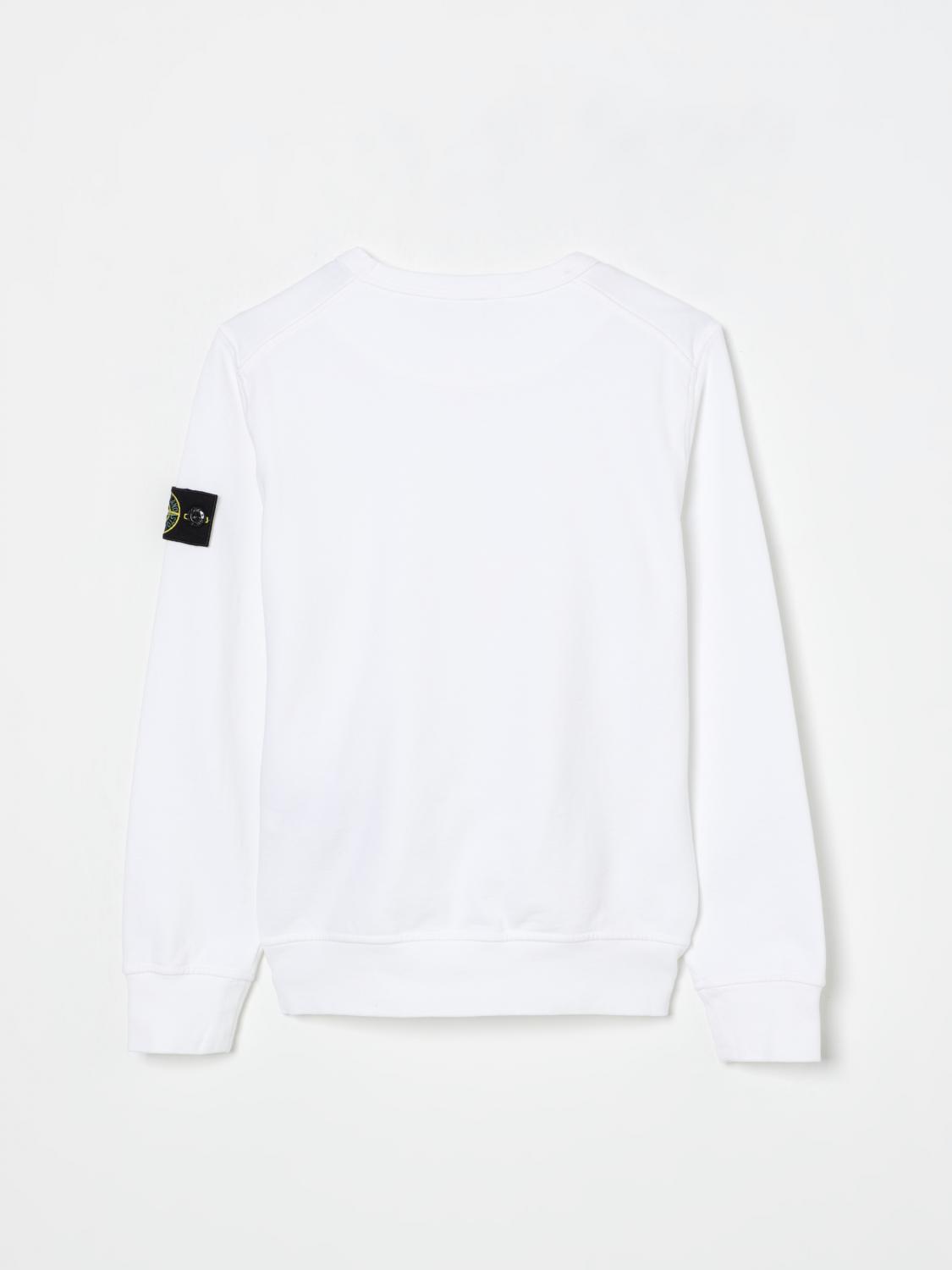 STONE ISLAND JUNIOR PULLOVER: Pullover kinder Stone Island Junior, Weiß - Img 2