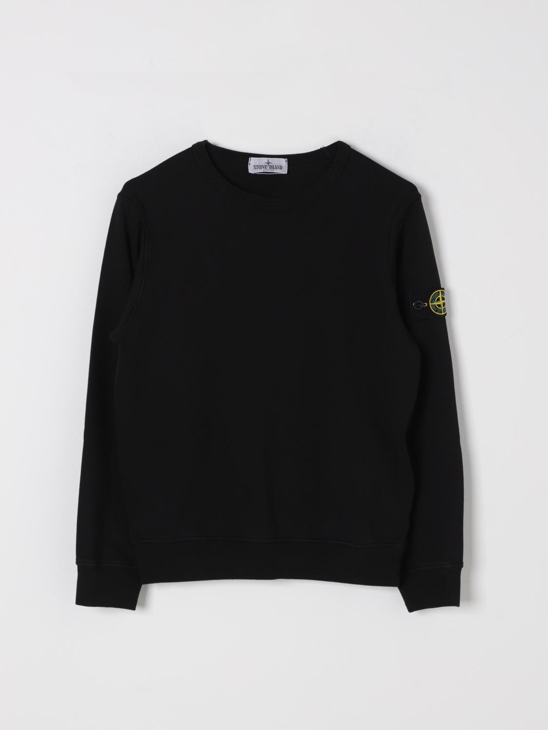 STONE ISLAND JUNIOR SWEATER: Sweater kids Stone Island Junior, Black - Img 1