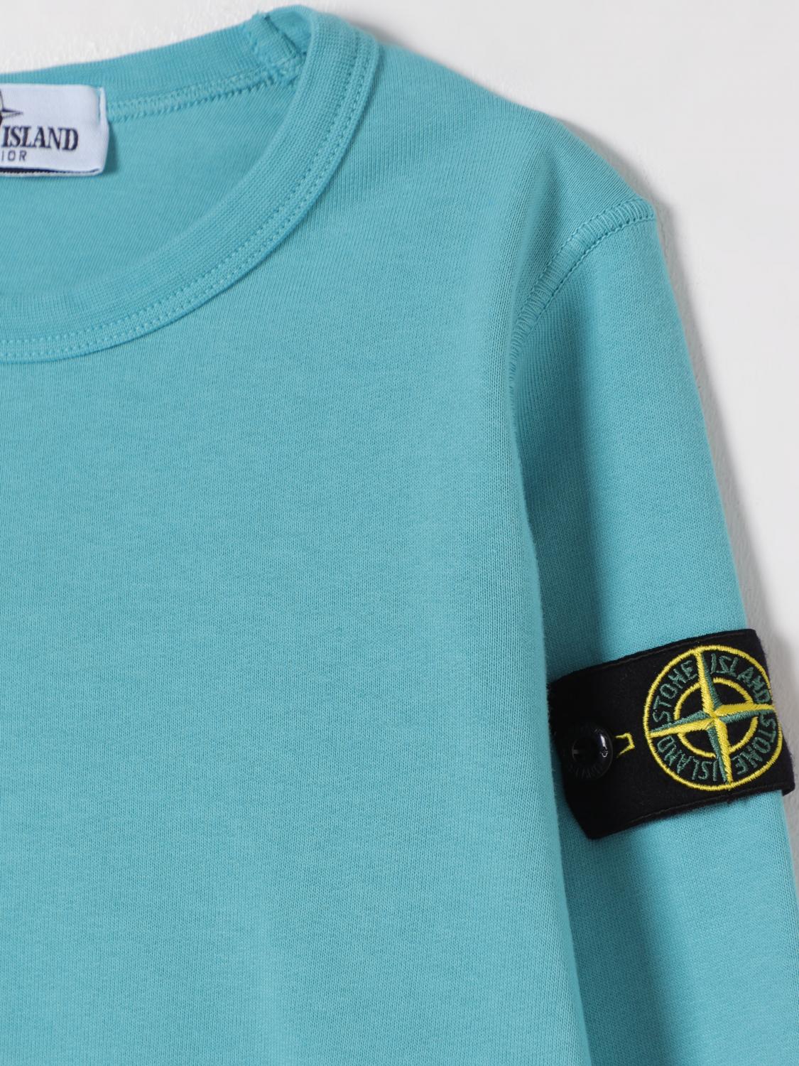 STONE ISLAND JUNIOR PULLOVER: Pullover kinder Stone Island Junior, Türkis - Img 3