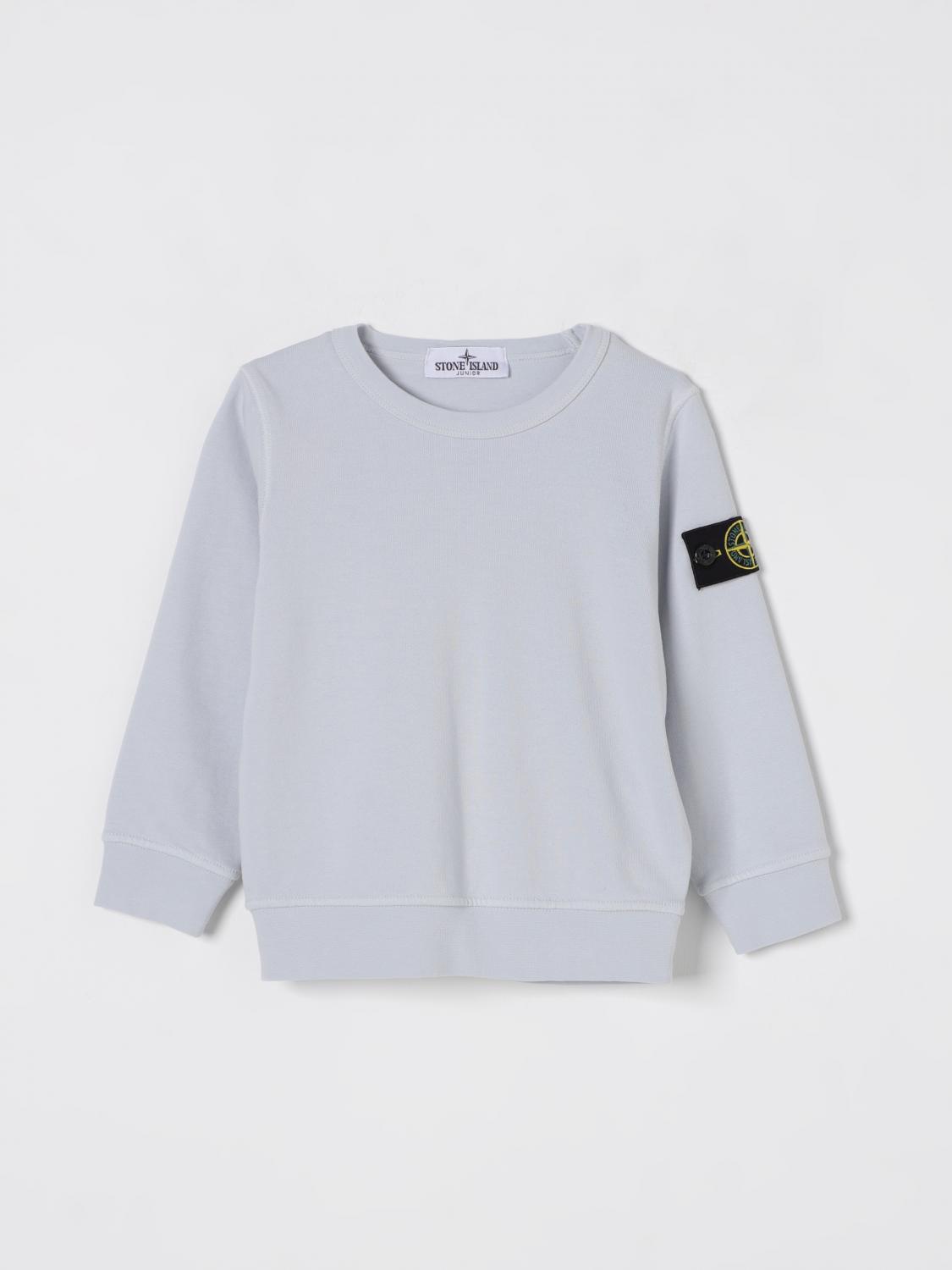 STONE ISLAND JUNIOR SWEATER: Sweater kids Stone Island Junior, Gnawed Blue - Img 1