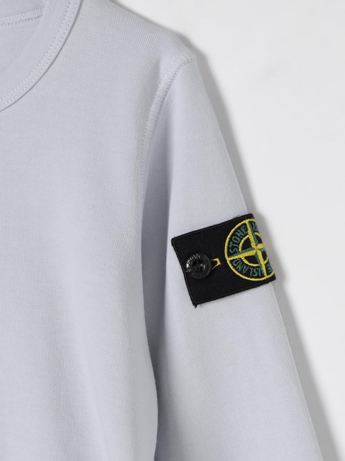 STONE ISLAND JUNIOR SWEATER: Sweater kids Stone Island Junior, Gnawed Blue - Img 3