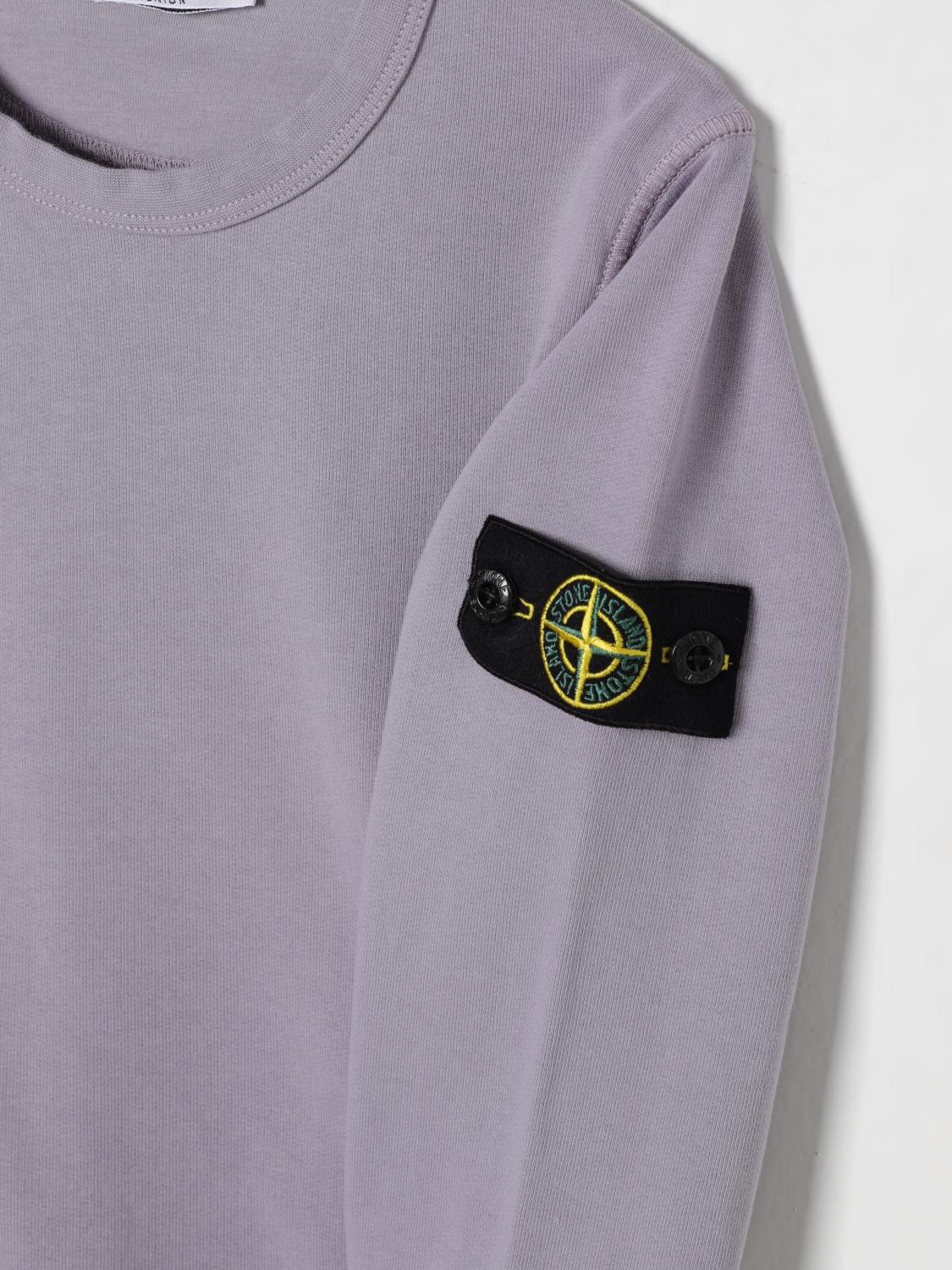 STONE ISLAND JUNIOR PULLOVER: Pullover kinder Stone Island Junior, Glyzinien - Img 3