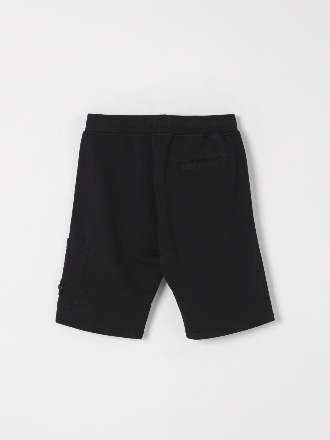 STONE ISLAND JUNIOR SHORTS: Shorts kids Stone Island Junior, Black - Img 2