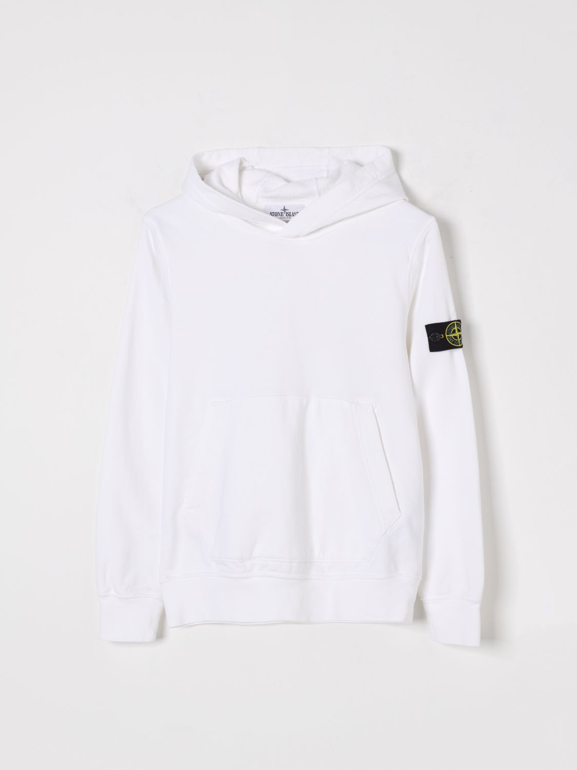 STONE ISLAND JUNIOR SWEATER: Sweater kids Stone Island Junior, White - Img 1