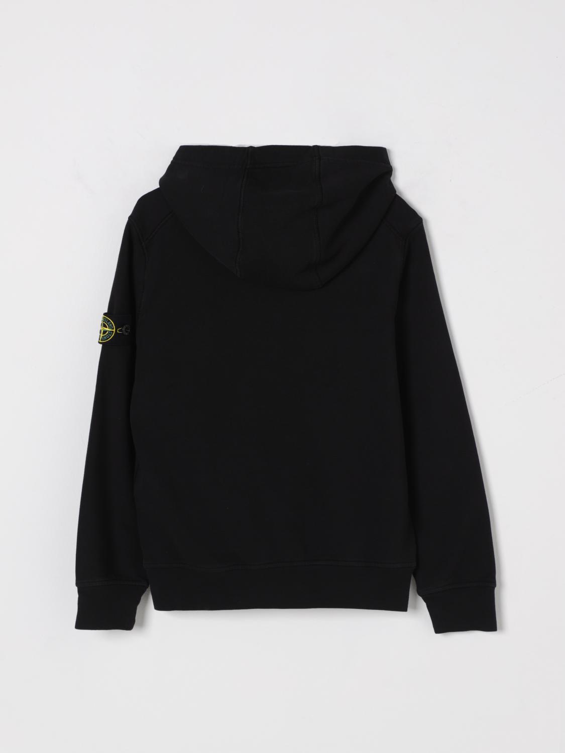 STONE ISLAND JUNIOR PULLOVER: Pullover kinder Stone Island Junior, Schwarz - Img 2