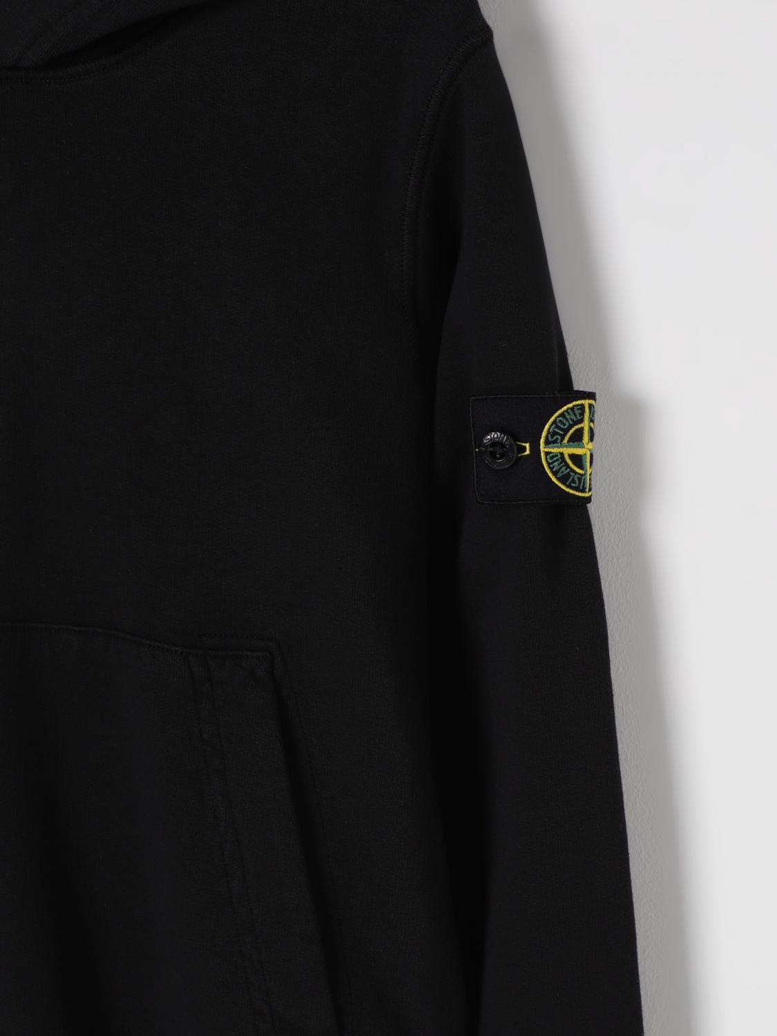 STONE ISLAND JUNIOR PULLOVER: Pullover kinder Stone Island Junior, Schwarz - Img 3