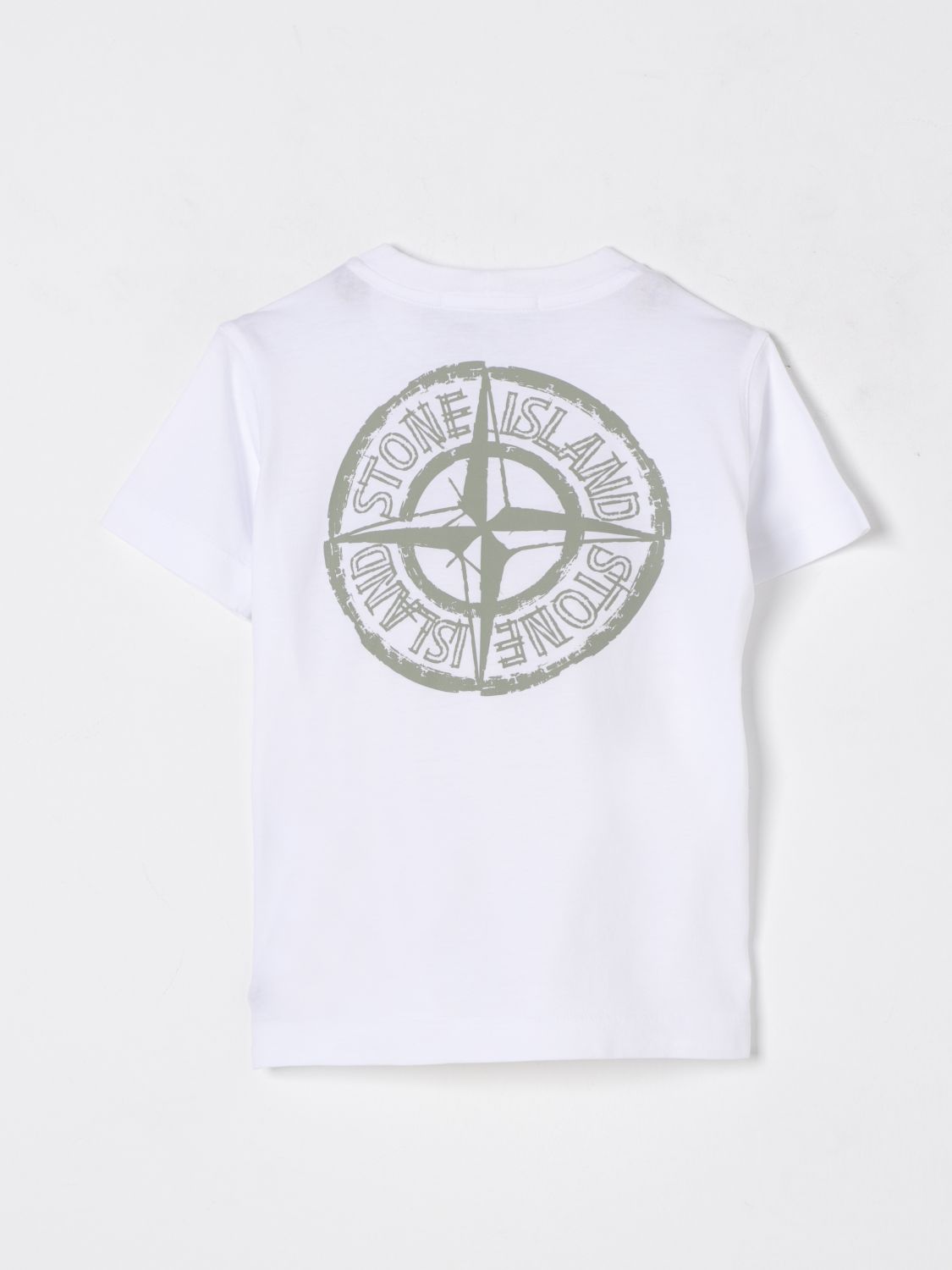 STONE ISLAND JUNIOR T-SHIRT: T-shirt kids Stone Island Junior, White - Img 2