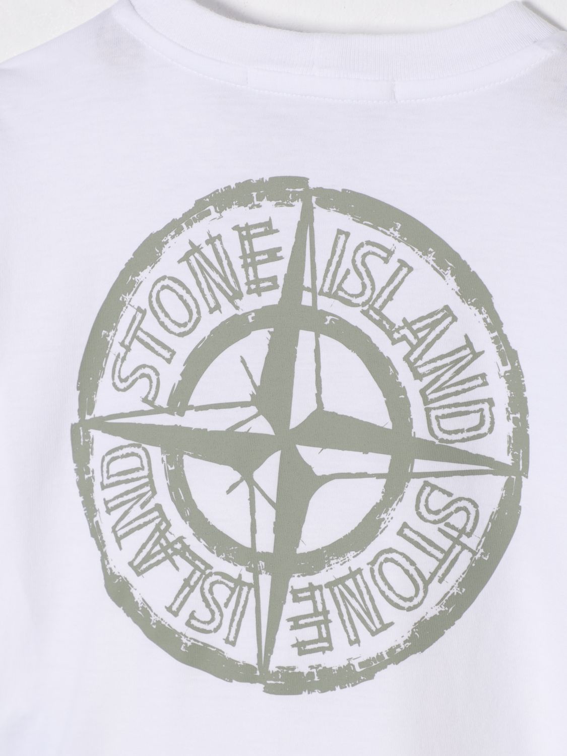 STONE ISLAND JUNIOR T-SHIRT: T-shirt kids Stone Island Junior, White - Img 3