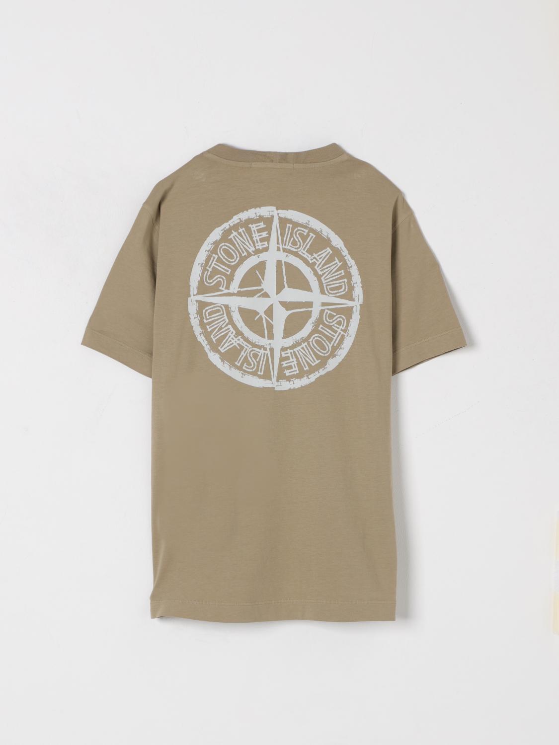 STONE ISLAND JUNIOR T-SHIRT: T-shirt kinder Stone Island Junior, Mud - Img 2