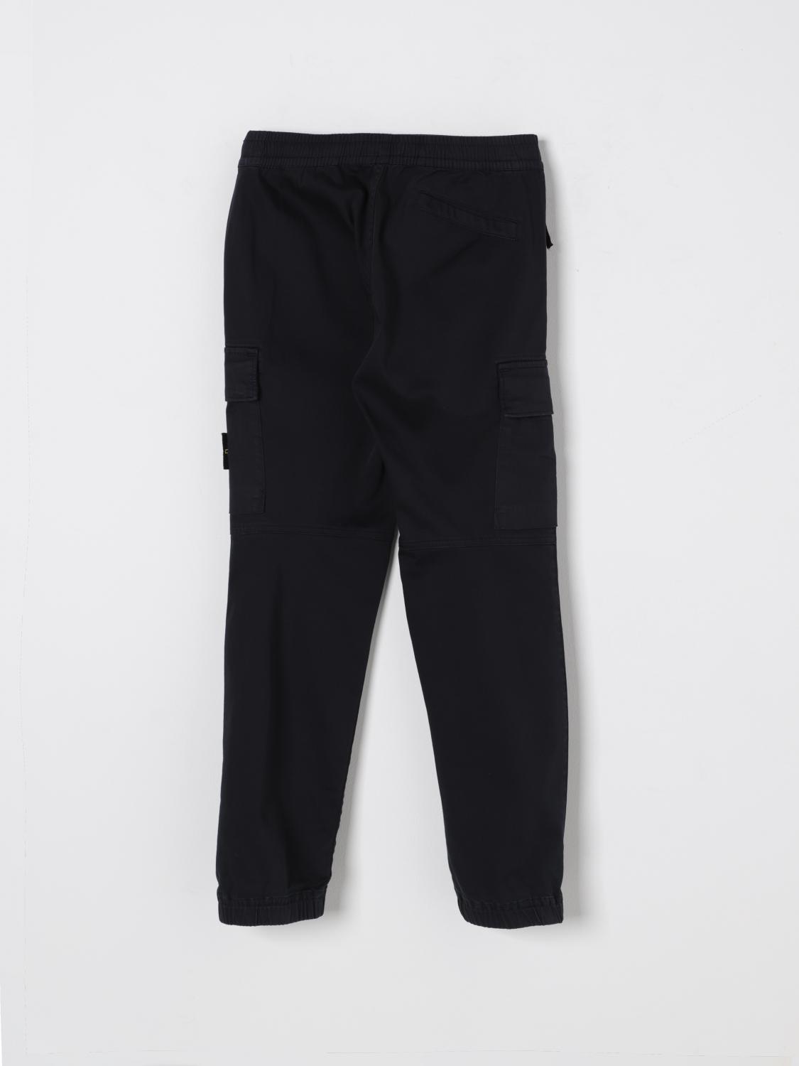 STONE ISLAND JUNIOR PANTS: Pants kids Stone Island Junior, Navy - Img 2